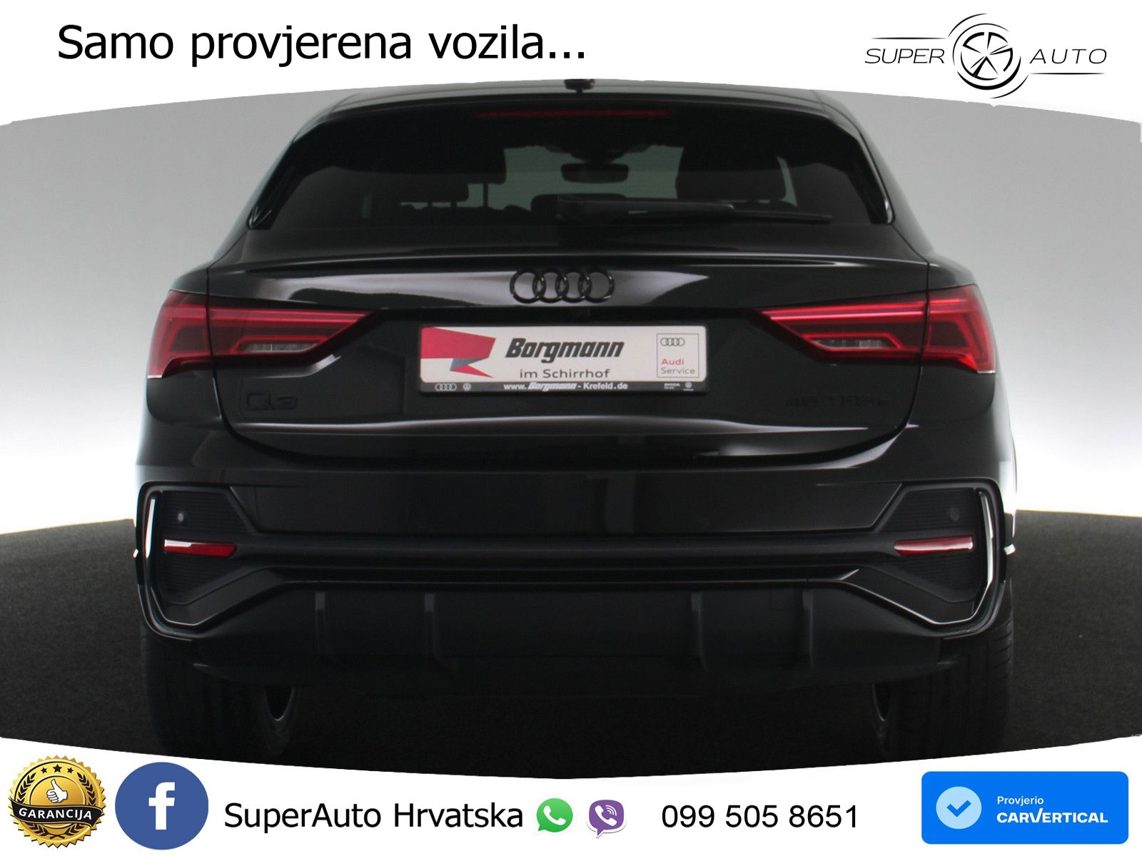 Audi Q3 Sportback 45 TFSIe (245 KS) S tronic S line LED+GR SJED+ACC