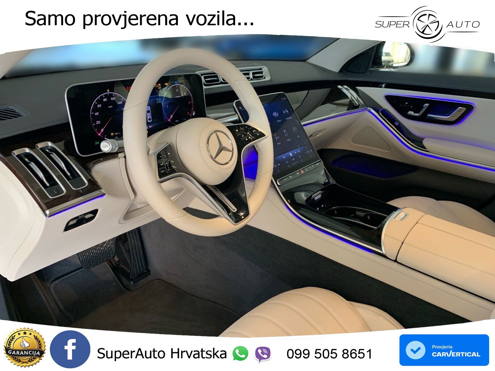 Mercedes S 350d (313 KS) EQ Boost 9G-TRONIC ZRAČNI+ACC+GR SJED+KAM+PANO