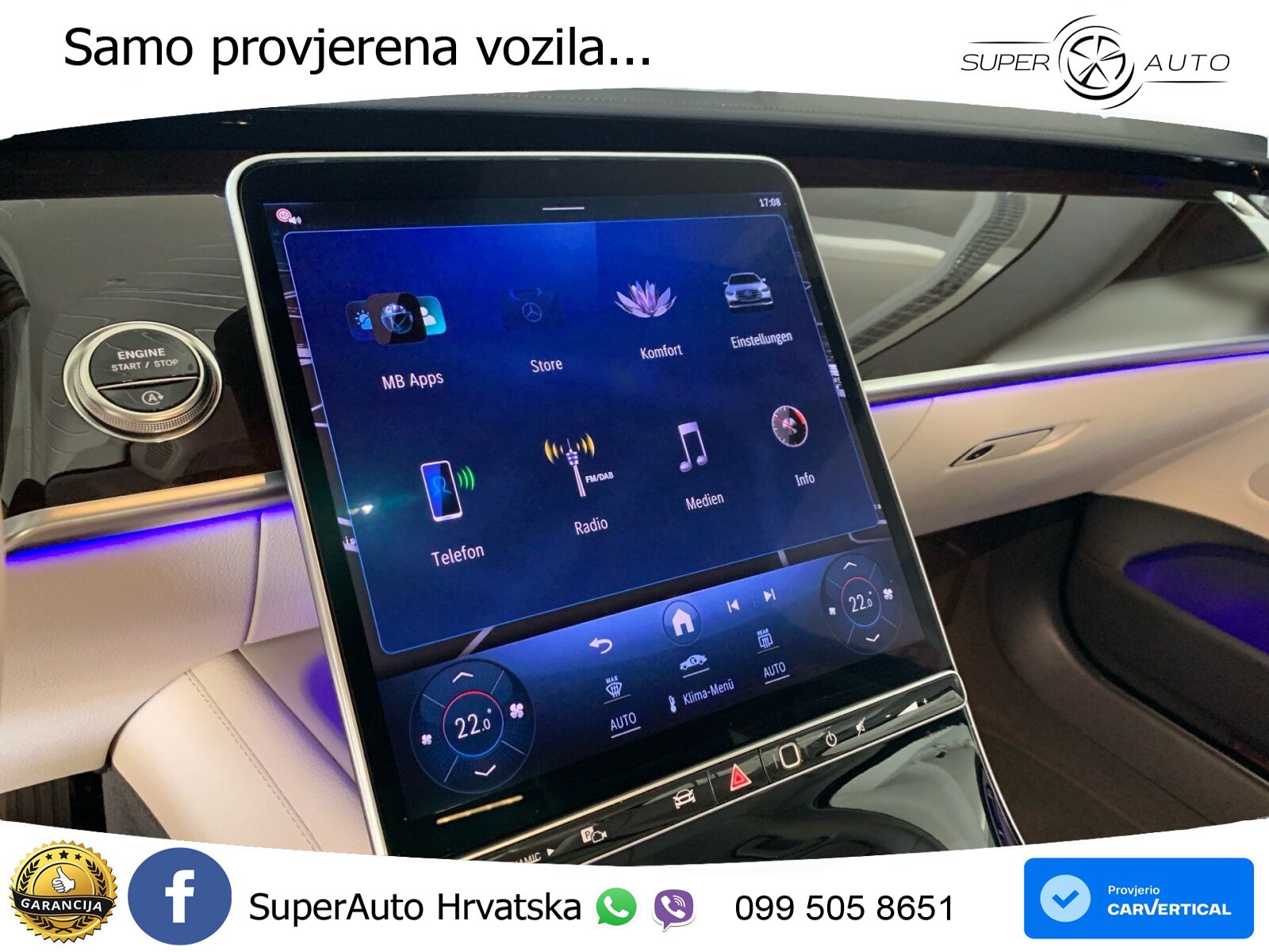 Mercedes S 350d (313 KS) EQ Boost 9G-TRONIC ZRAČNI+ACC+GR SJED+KAM+PANO