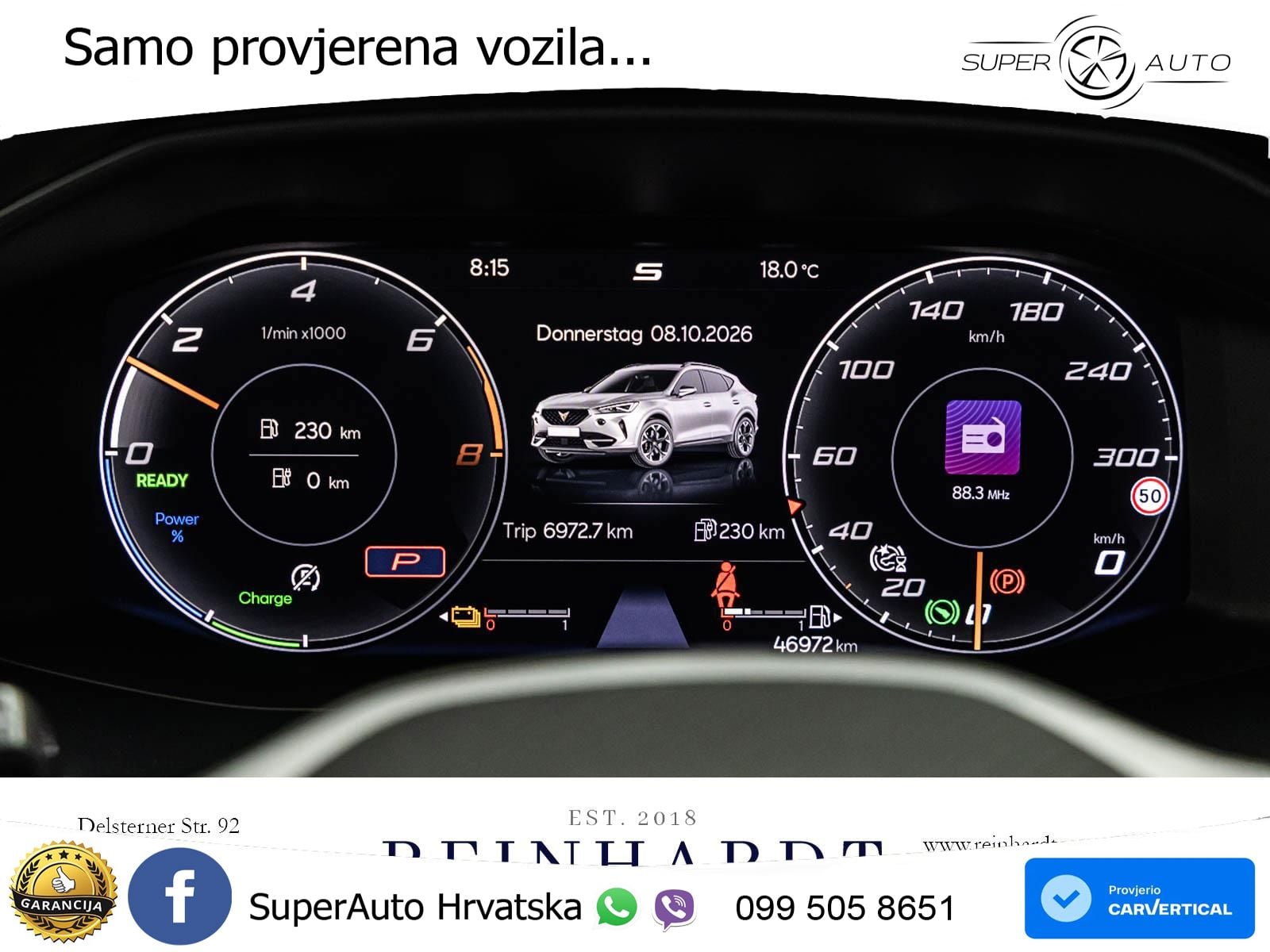 Cupra Formentor 1.4 TSI (245 KS) e-Hybrid DSG VZ LED+GR SJED+ACC