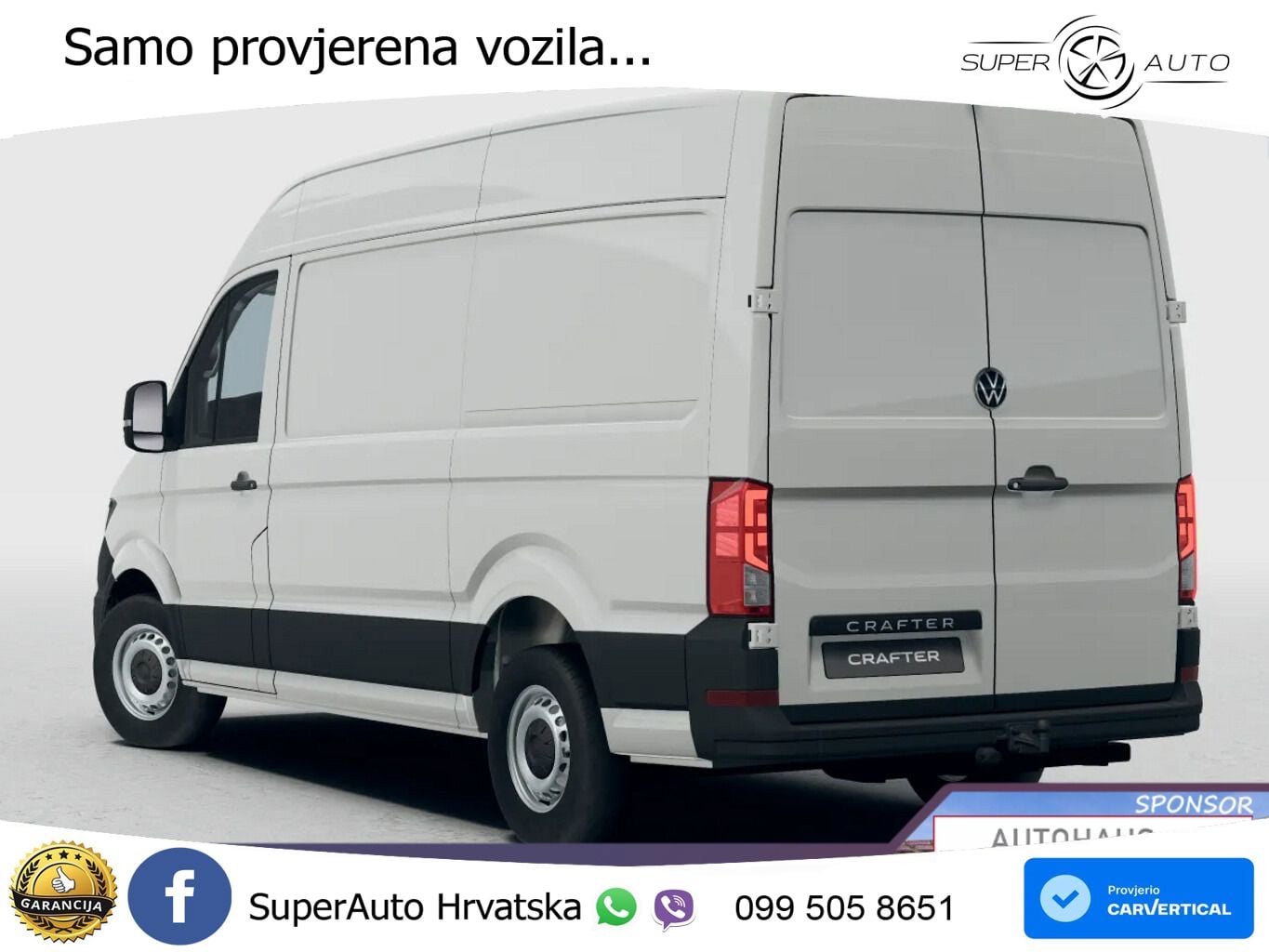 Volkswagen Crafter 35 AT8 L3H3 Kam Temp AppCo UVP-41%* 140 KS