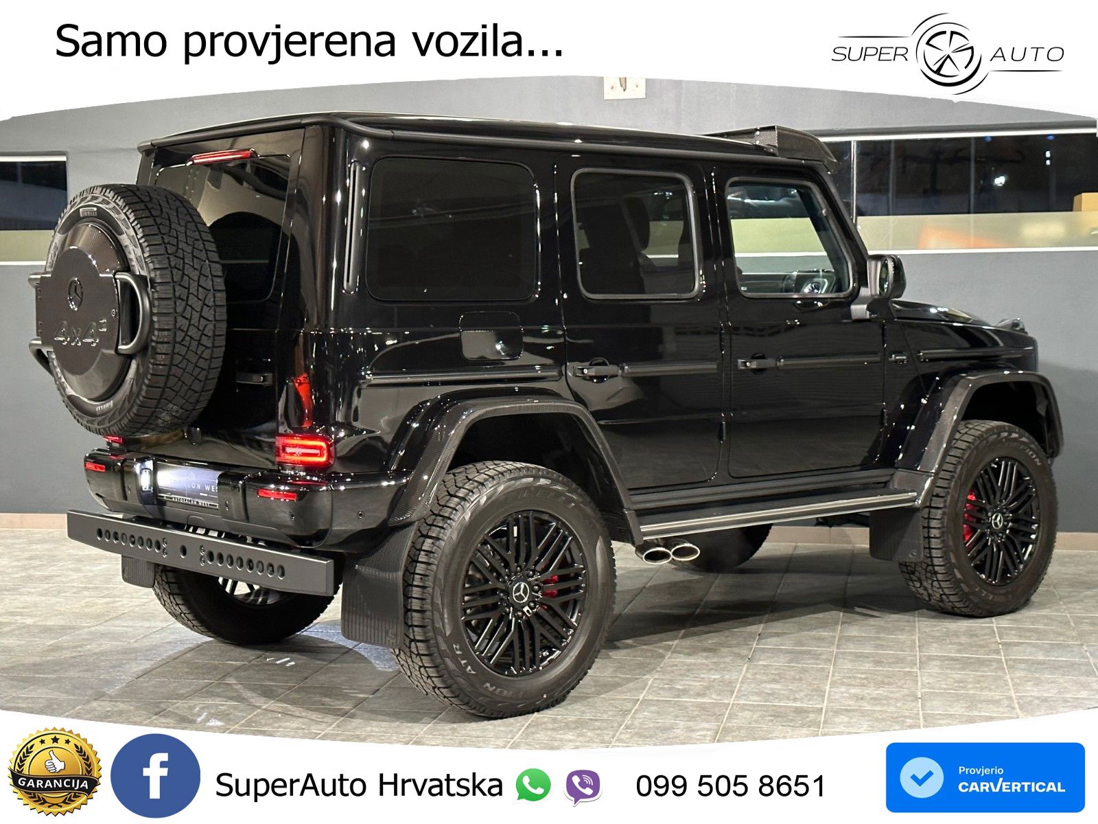 Mercedes AMG G 63 Long V8 (585 KS) 4MATIC 9G-TRONIC AMG SPEEDSHIFT PLUS LED+GR SJED+ACC