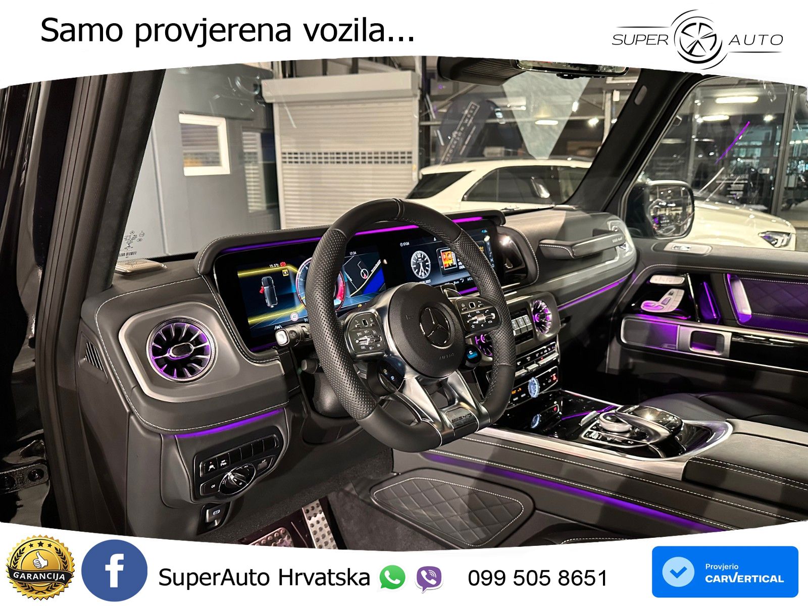 Mercedes AMG G 63 Long V8 (585 KS) 4MATIC 9G-TRONIC AMG SPEEDSHIFT PLUS LED+GR SJED+ACC