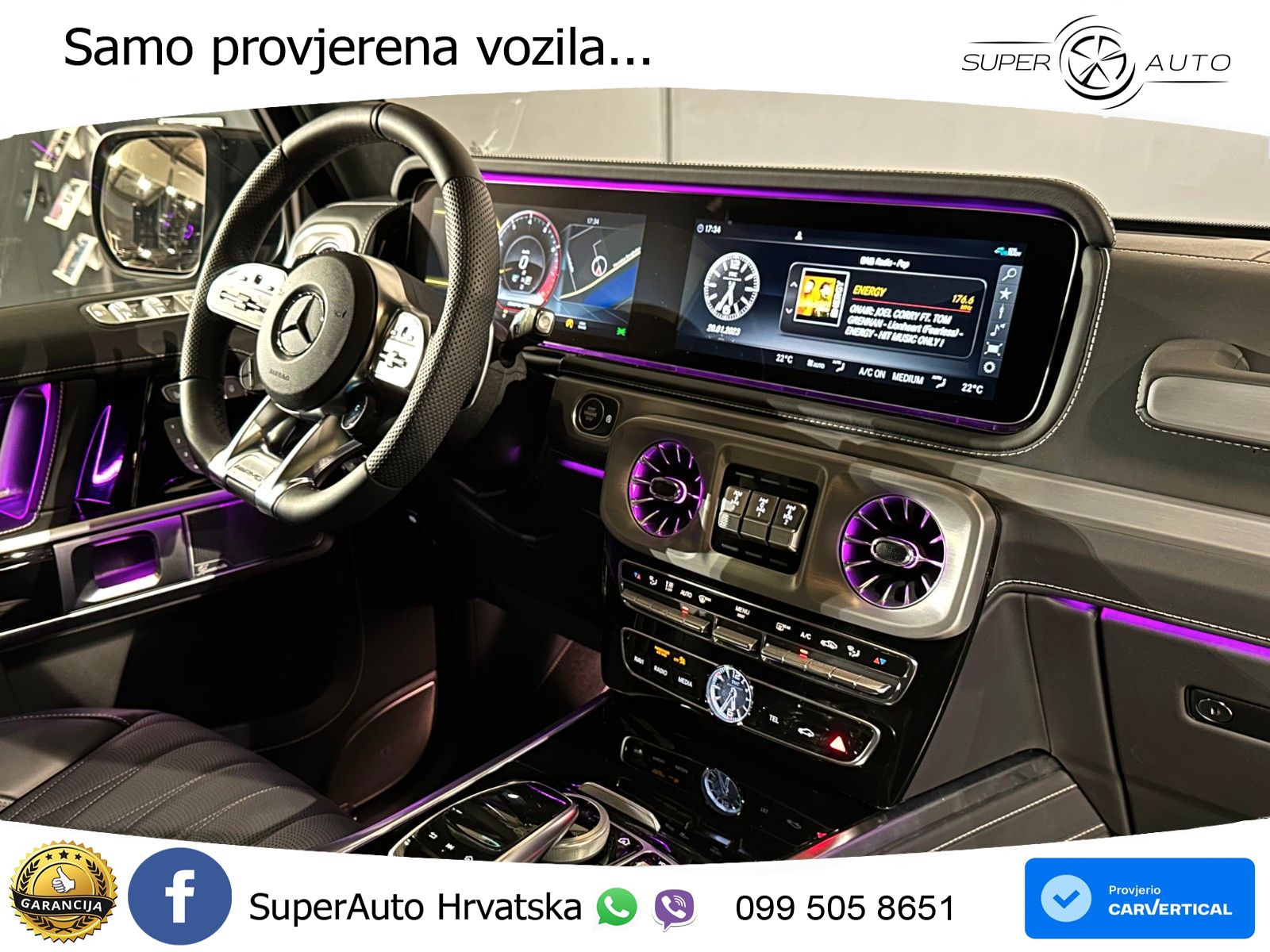 Mercedes AMG G 63 Long V8 (585 KS) 4MATIC 9G-TRONIC AMG SPEEDSHIFT PLUS LED+GR SJED+ACC