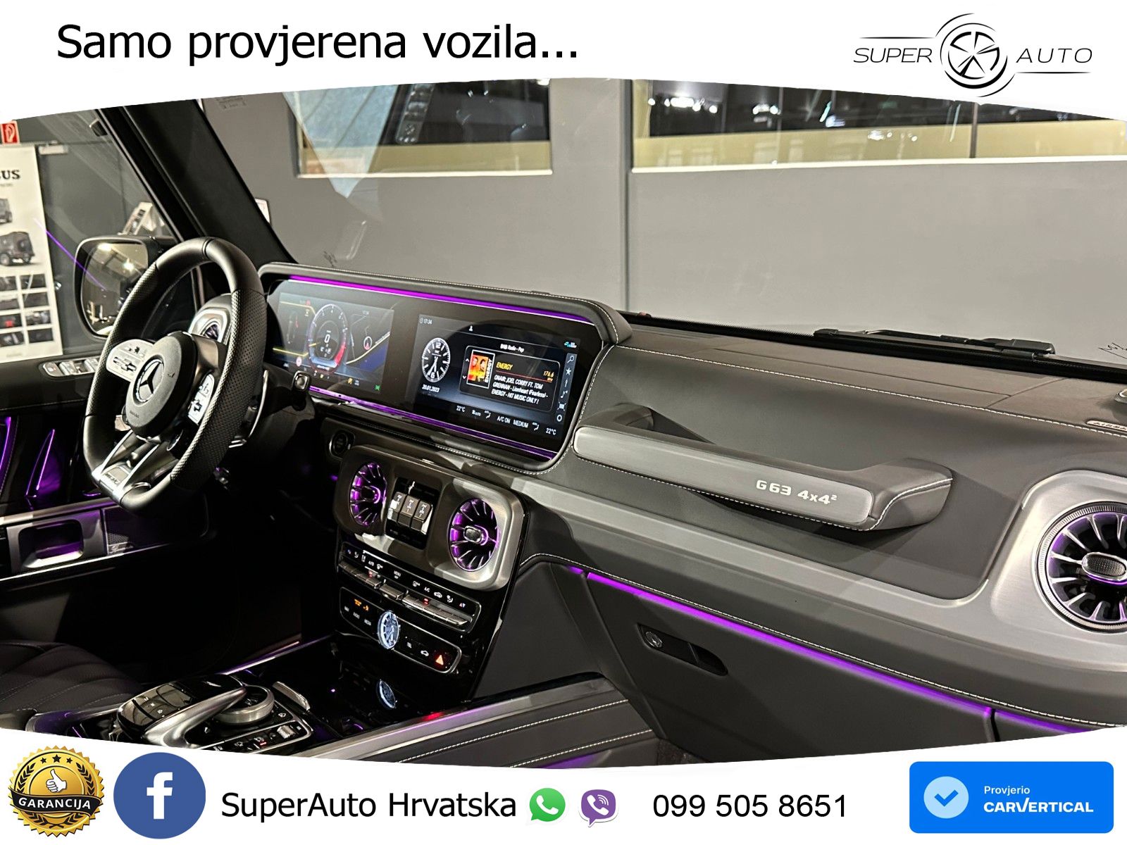 Mercedes AMG G 63 Long V8 (585 KS) 4MATIC 9G-TRONIC AMG SPEEDSHIFT PLUS LED+GR SJED+ACC