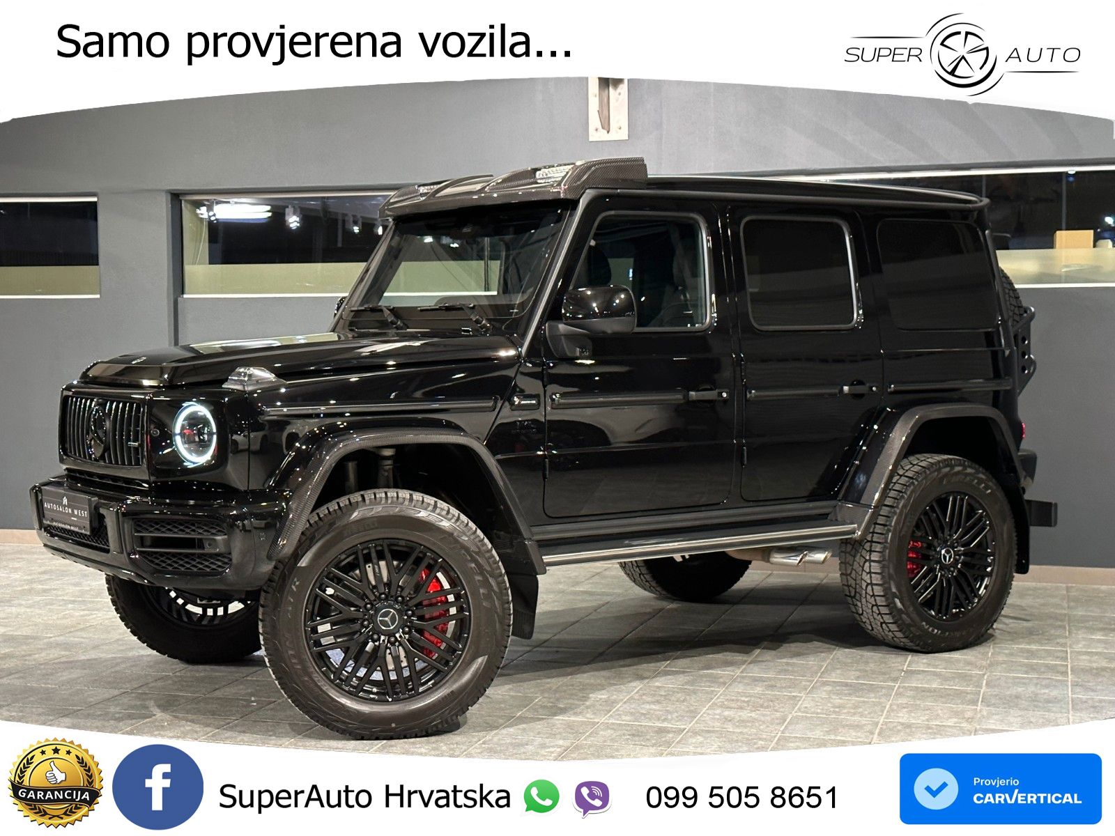 Mercedes AMG G 63 Long V8 (585 KS) 4MATIC 9G-TRONIC AMG SPEEDSHIFT PLUS LED+GR SJED+ACC