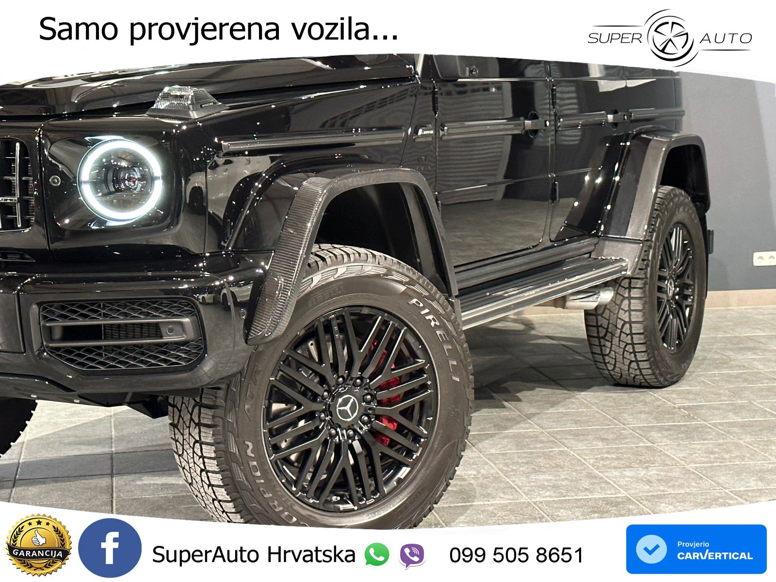 Mercedes AMG G 63 Long V8 (585 KS) 4MATIC 9G-TRONIC AMG SPEEDSHIFT PLUS LED+GR SJED+ACC