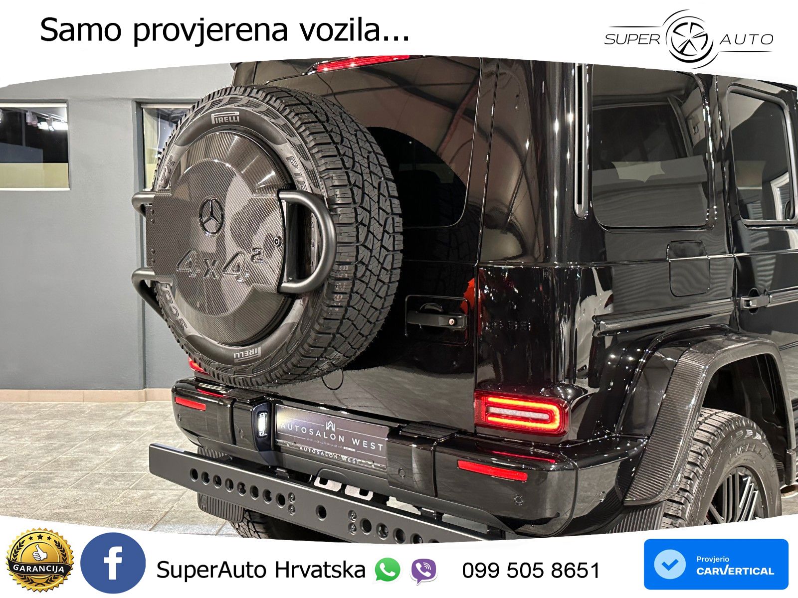 Mercedes AMG G 63 Long V8 (585 KS) 4MATIC 9G-TRONIC AMG SPEEDSHIFT PLUS LED+GR SJED+ACC