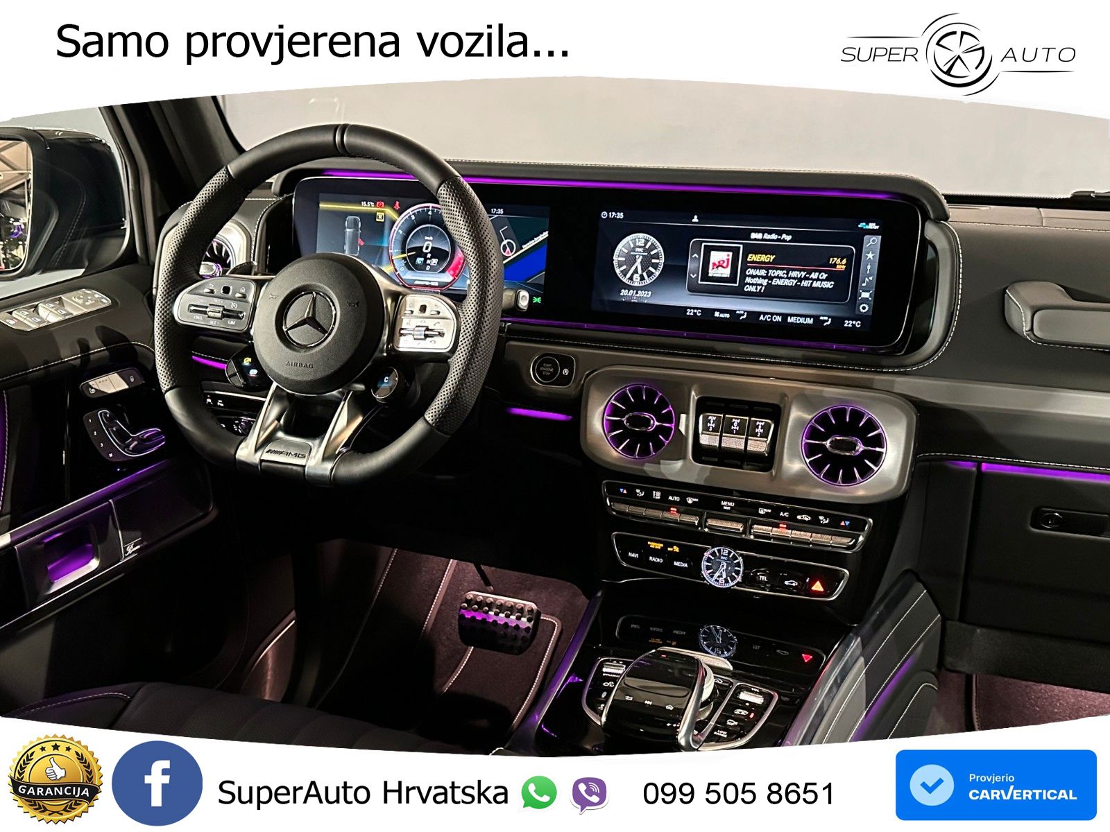 Mercedes AMG G 63 Long V8 (585 KS) 4MATIC 9G-TRONIC AMG SPEEDSHIFT PLUS LED+GR SJED+ACC