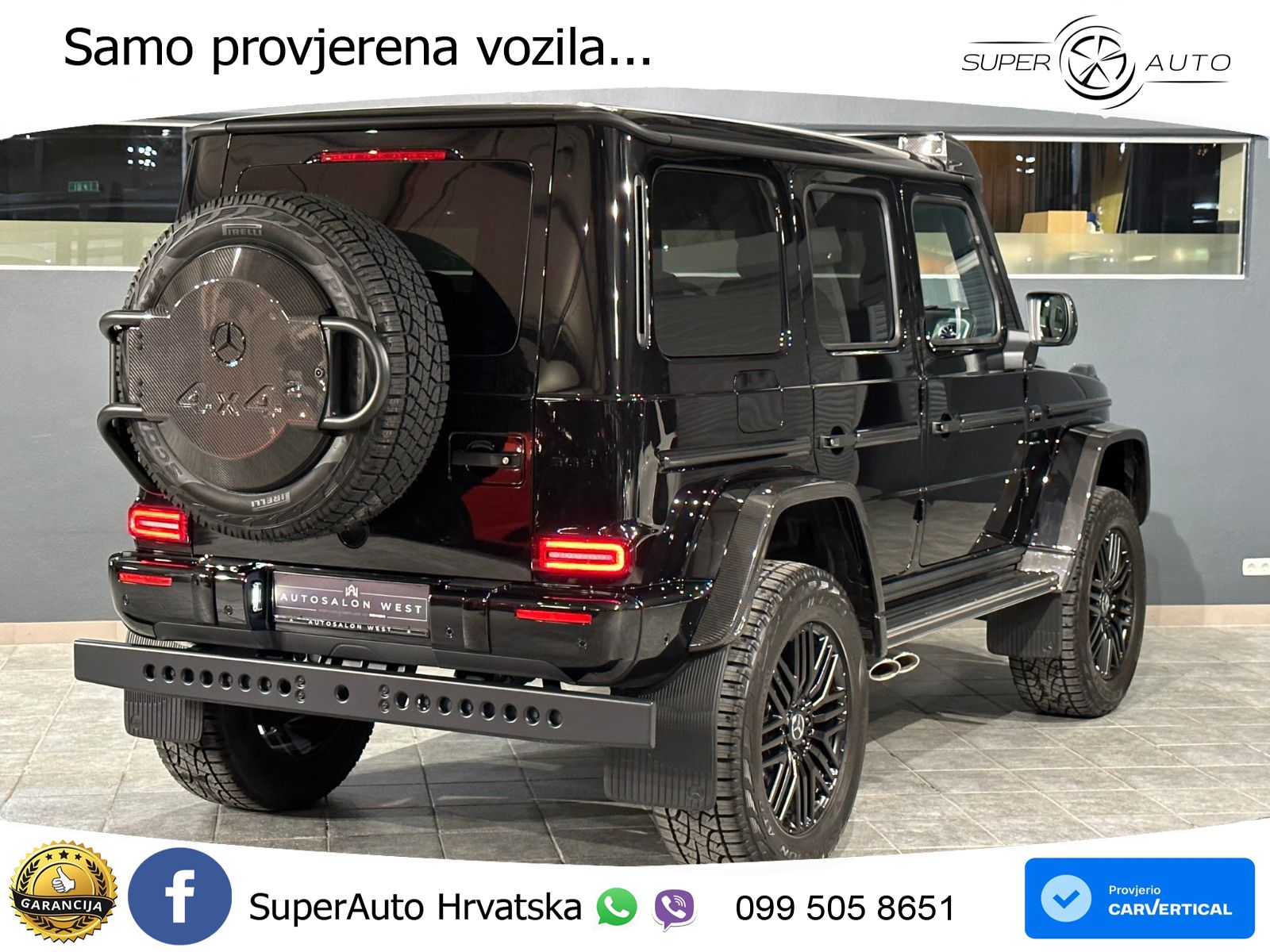 Mercedes AMG G 63 Long V8 (585 KS) 4MATIC 9G-TRONIC AMG SPEEDSHIFT PLUS LED+GR SJED+ACC