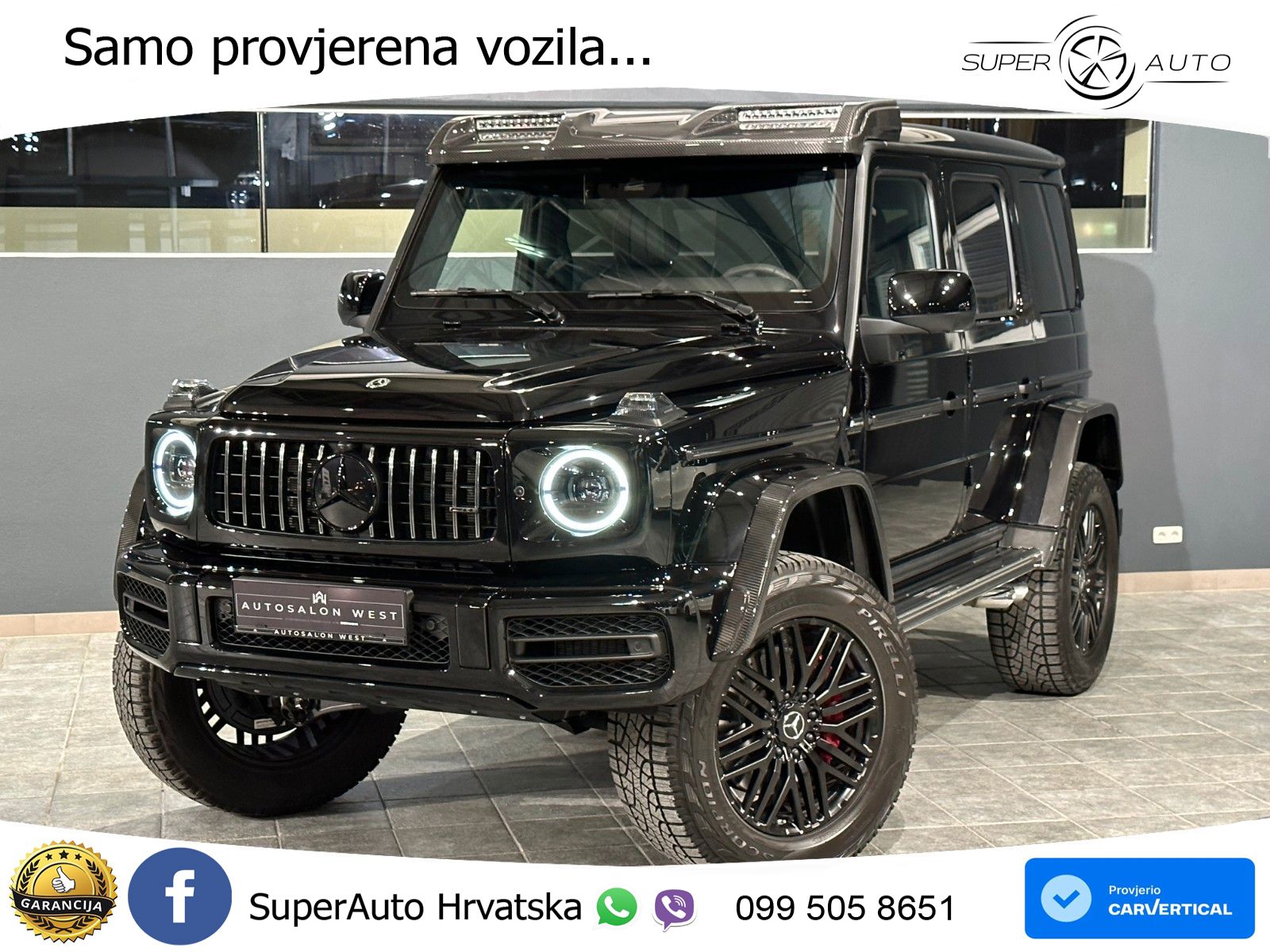 Mercedes AMG G 63 Long V8 (585 KS) 4MATIC 9G-TRONIC AMG SPEEDSHIFT PLUS LED+GR SJED+ACC