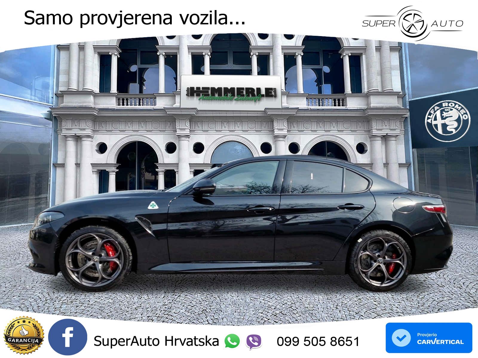 Alfa Romeo Giulia Quadrifoglio 2.9 V6 Bi-Turbo (520 KS) Automatic LED+GR SJED+ACC