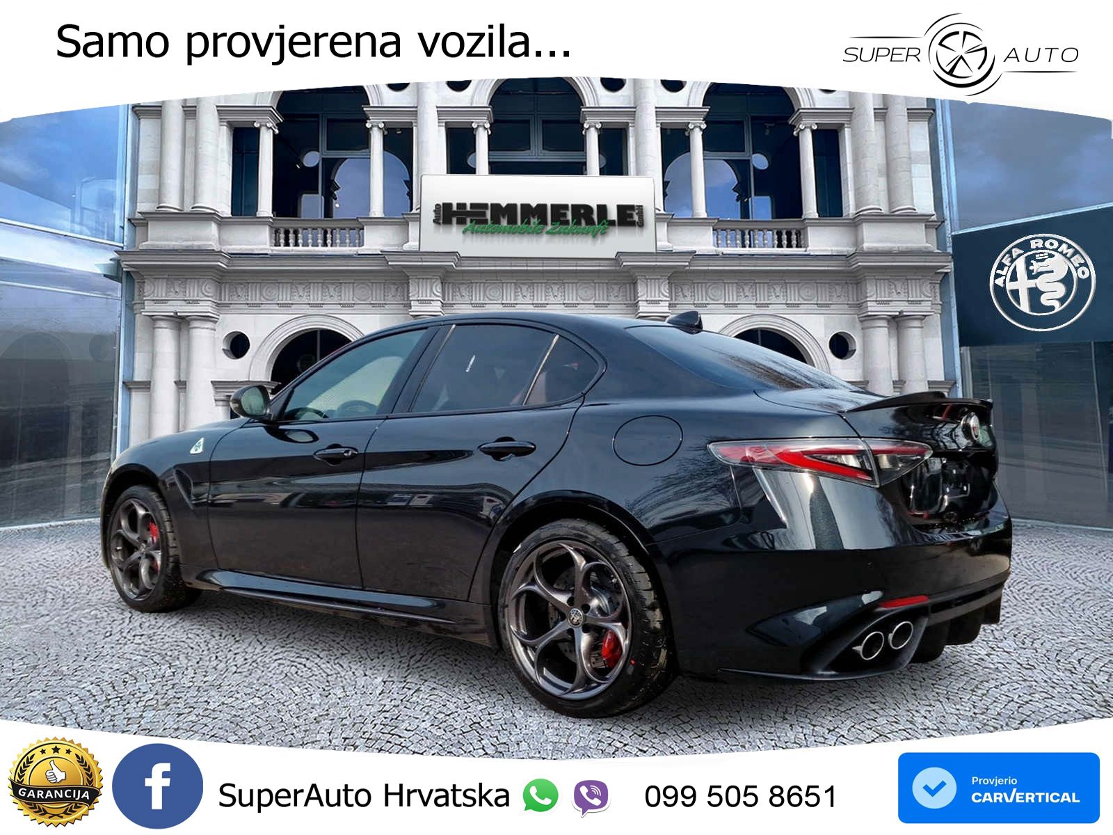 Alfa Romeo Giulia Quadrifoglio 2.9 V6 Bi-Turbo (520 KS) Automatic LED+GR SJED+ACC