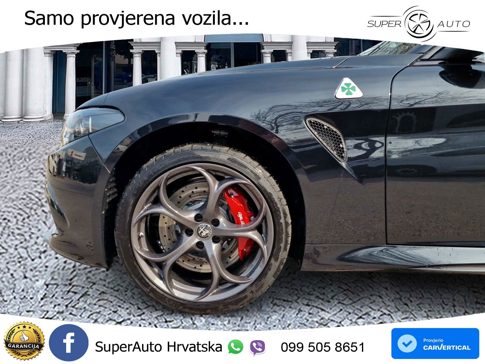 Alfa Romeo Giulia Quadrifoglio 2.9 V6 Bi-Turbo (520 KS) Automatic LED+GR SJED+ACC