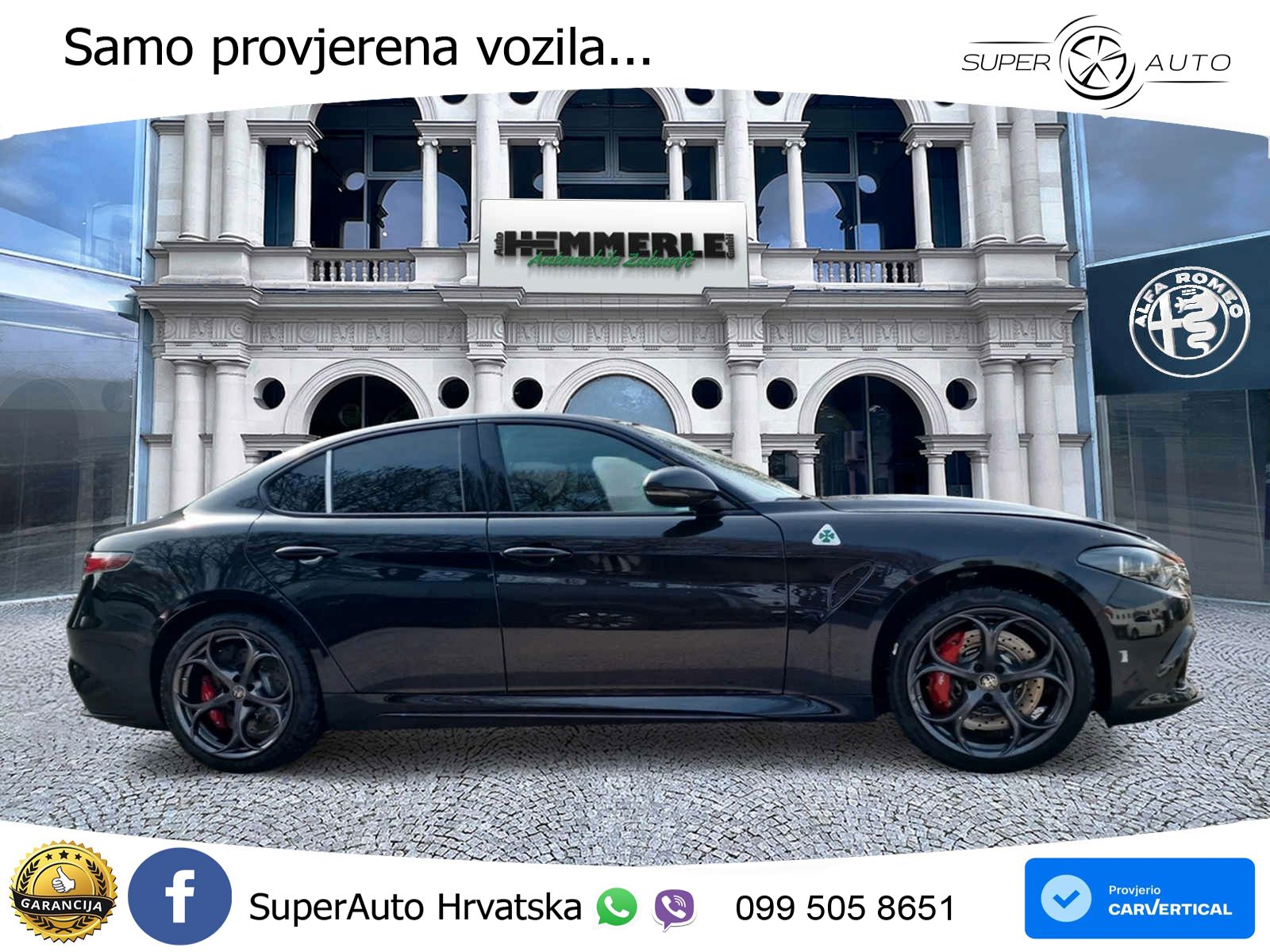 Alfa Romeo Giulia Quadrifoglio 2.9 V6 Bi-Turbo (520 KS) Automatic LED+GR SJED+ACC