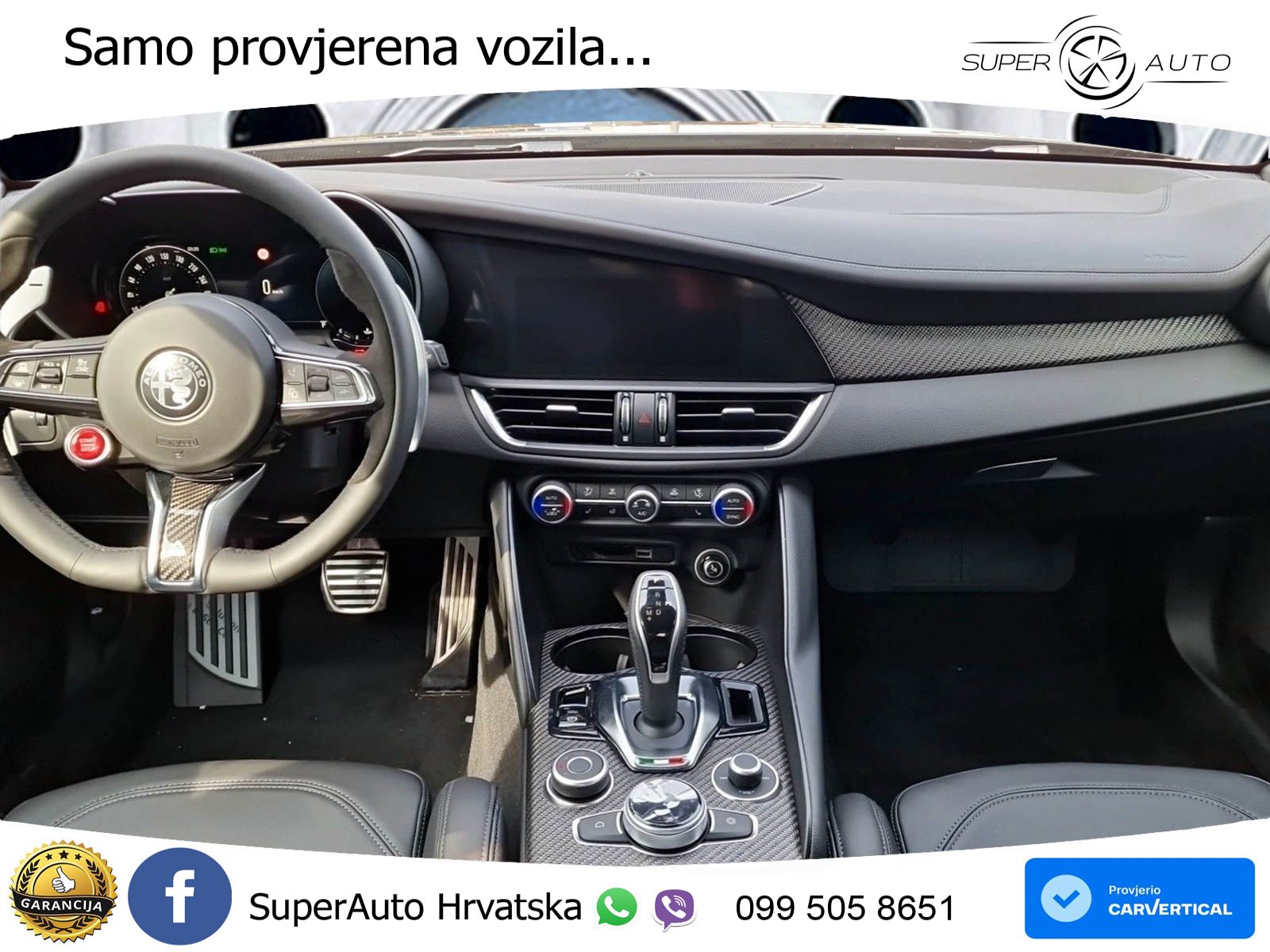 Alfa Romeo Giulia Quadrifoglio 2.9 V6 Bi-Turbo (520 KS) Automatic LED+GR SJED+ACC