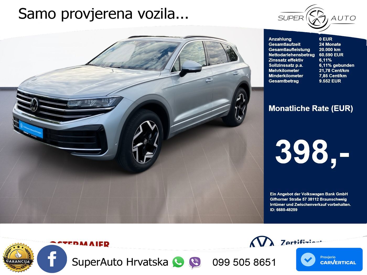 Volkswagen Touareg 3.0 V6 TFSI (340 KS) 4MOTION Tiptronic LED+GR SJED+ACC