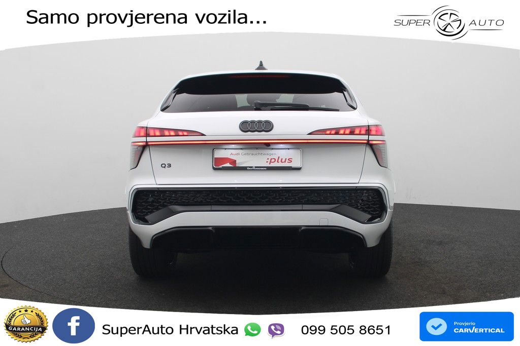 Audi Q3 Sportback 1.5 TFSIe (272 KS) S tronic LED+GR SJED+ACC