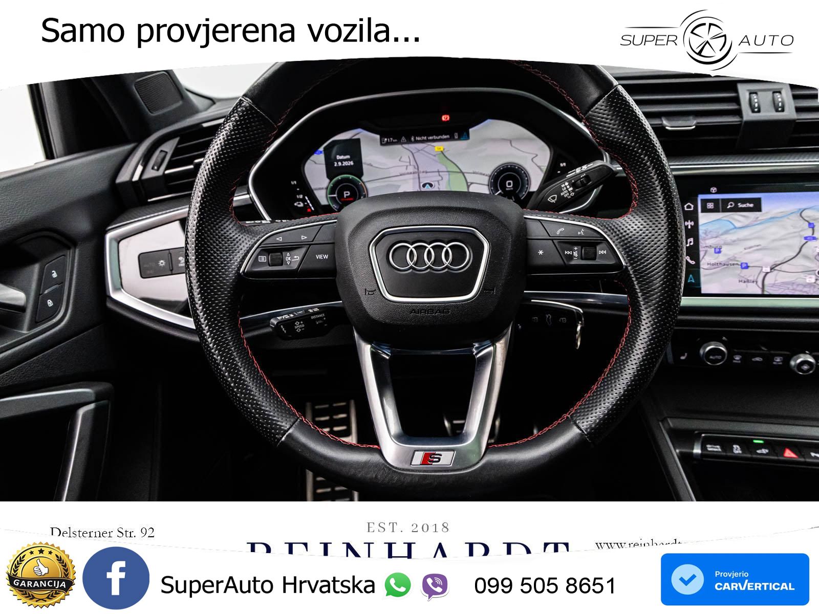 Audi Q3 45 TFSIe (245 KS) S tronic 2x S line LED+GR SJED+ACC