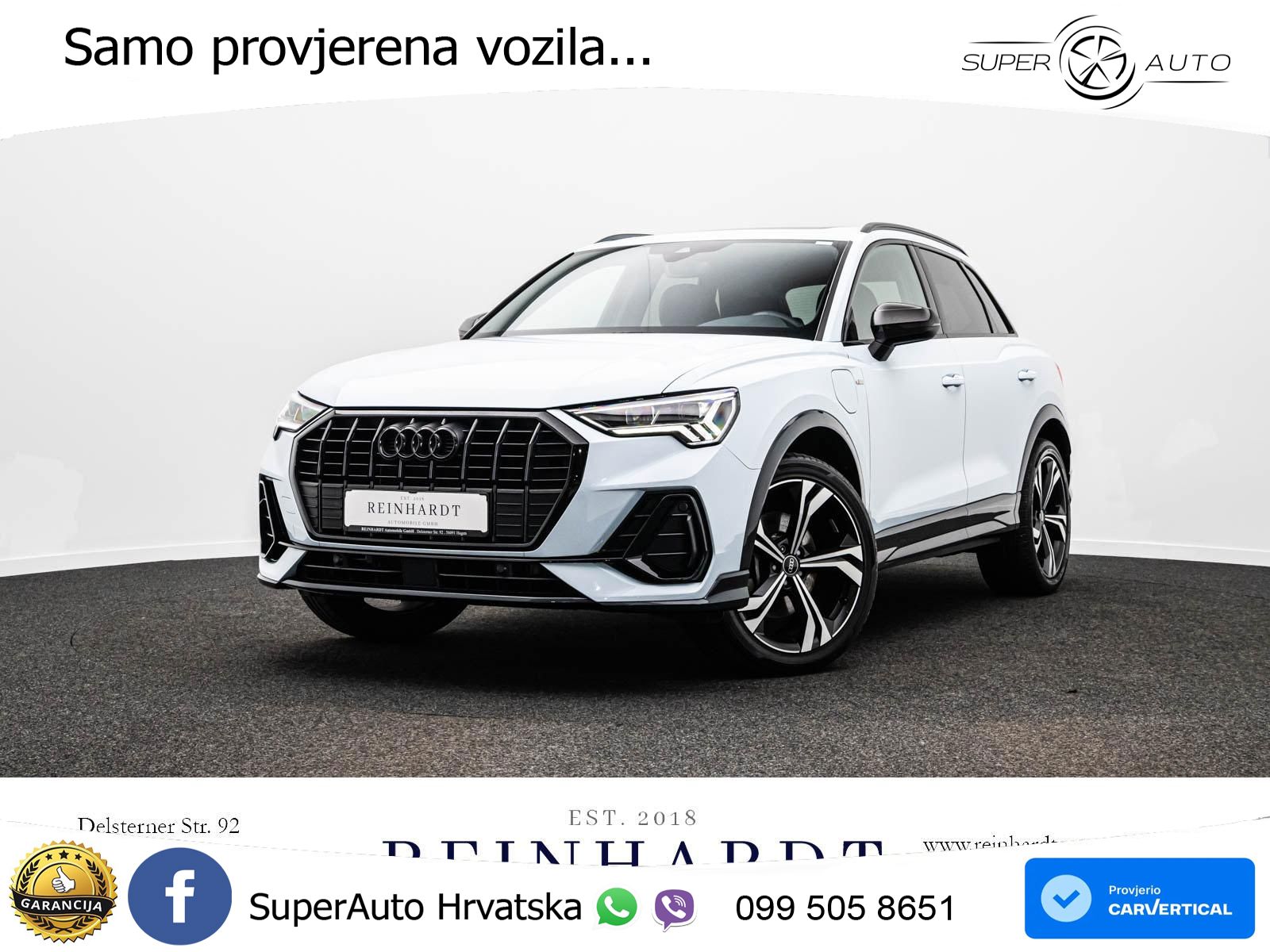 Audi Q3 45 TFSIe (245 KS) S tronic 2x S line LED+GR SJED+ACC