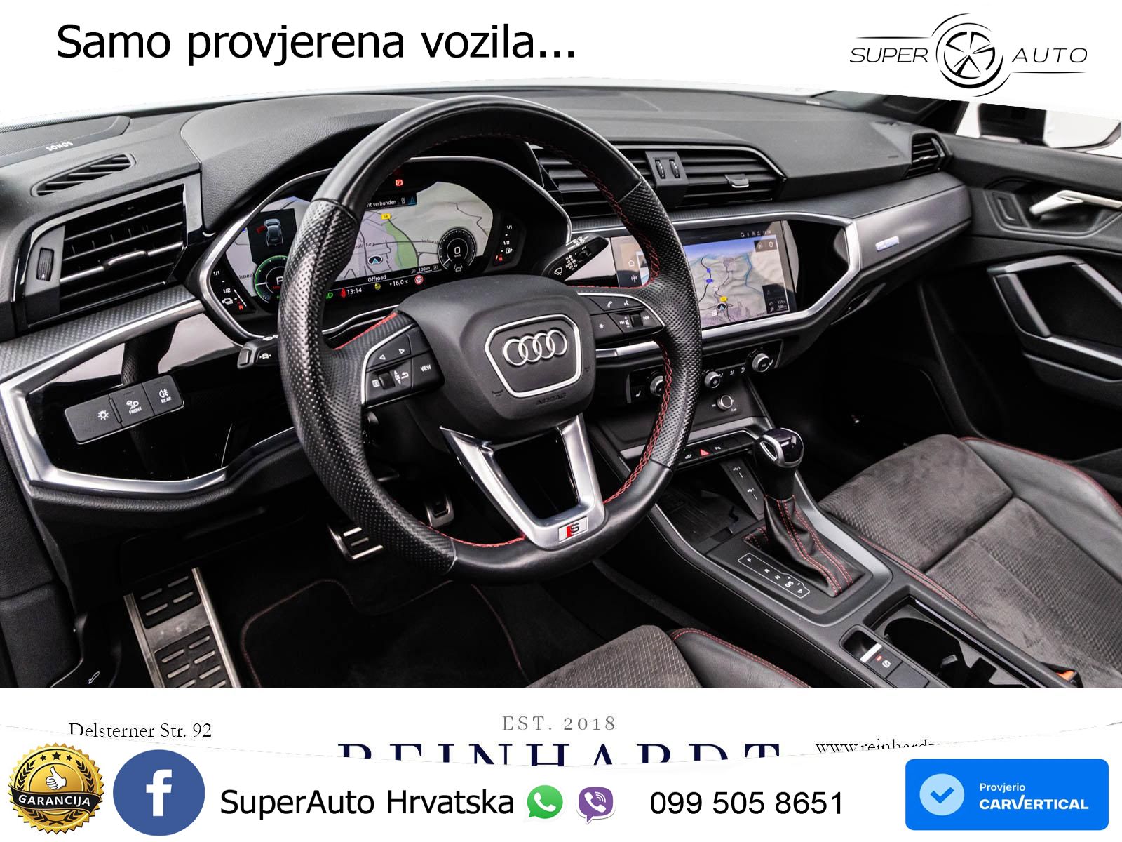 Audi Q3 45 TFSIe (245 KS) S tronic 2x S line LED+GR SJED+ACC