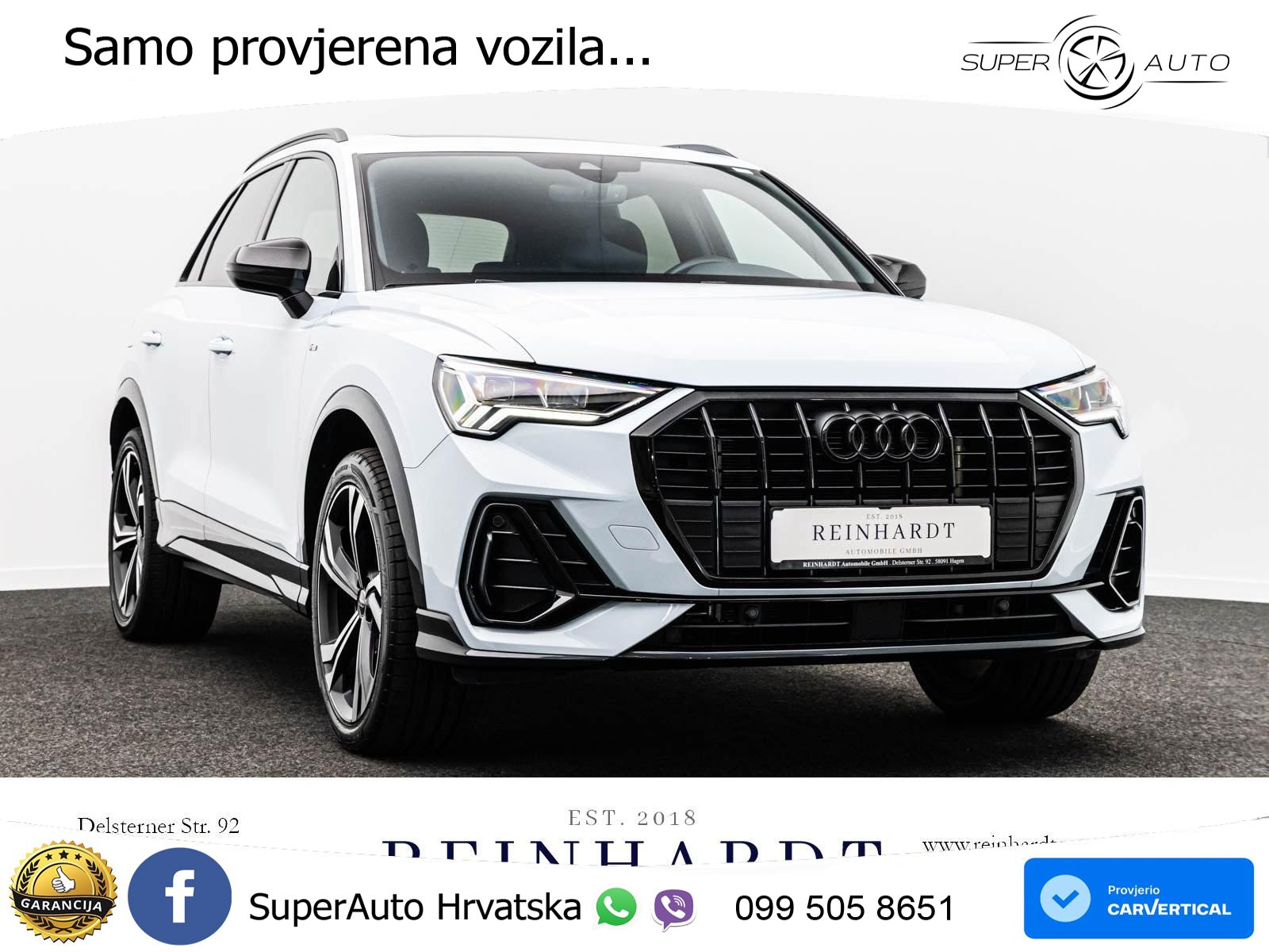 Audi Q3 45 TFSIe (245 KS) S tronic 2x S line LED+GR SJED+ACC