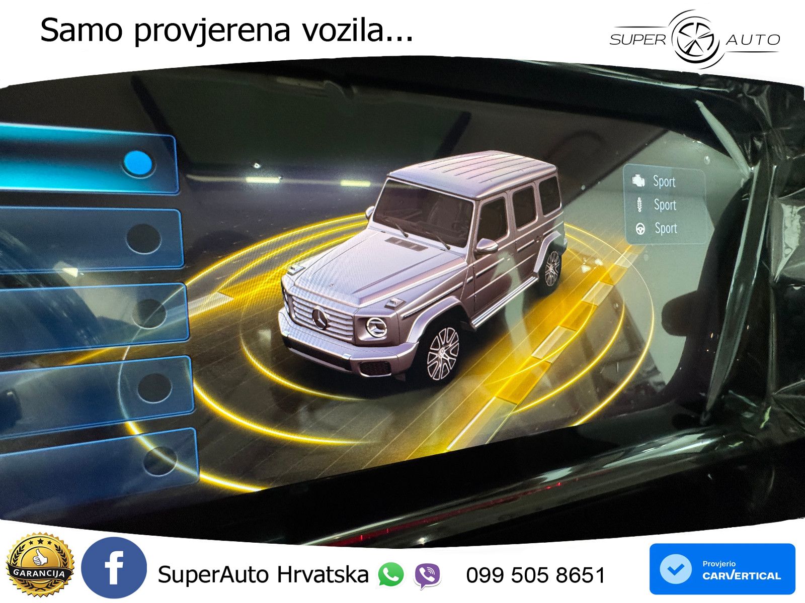 Mercedes G 450d Long (367 KS) 4MATIC 9G-TRONIC AMG LED+GR SJED+ACC