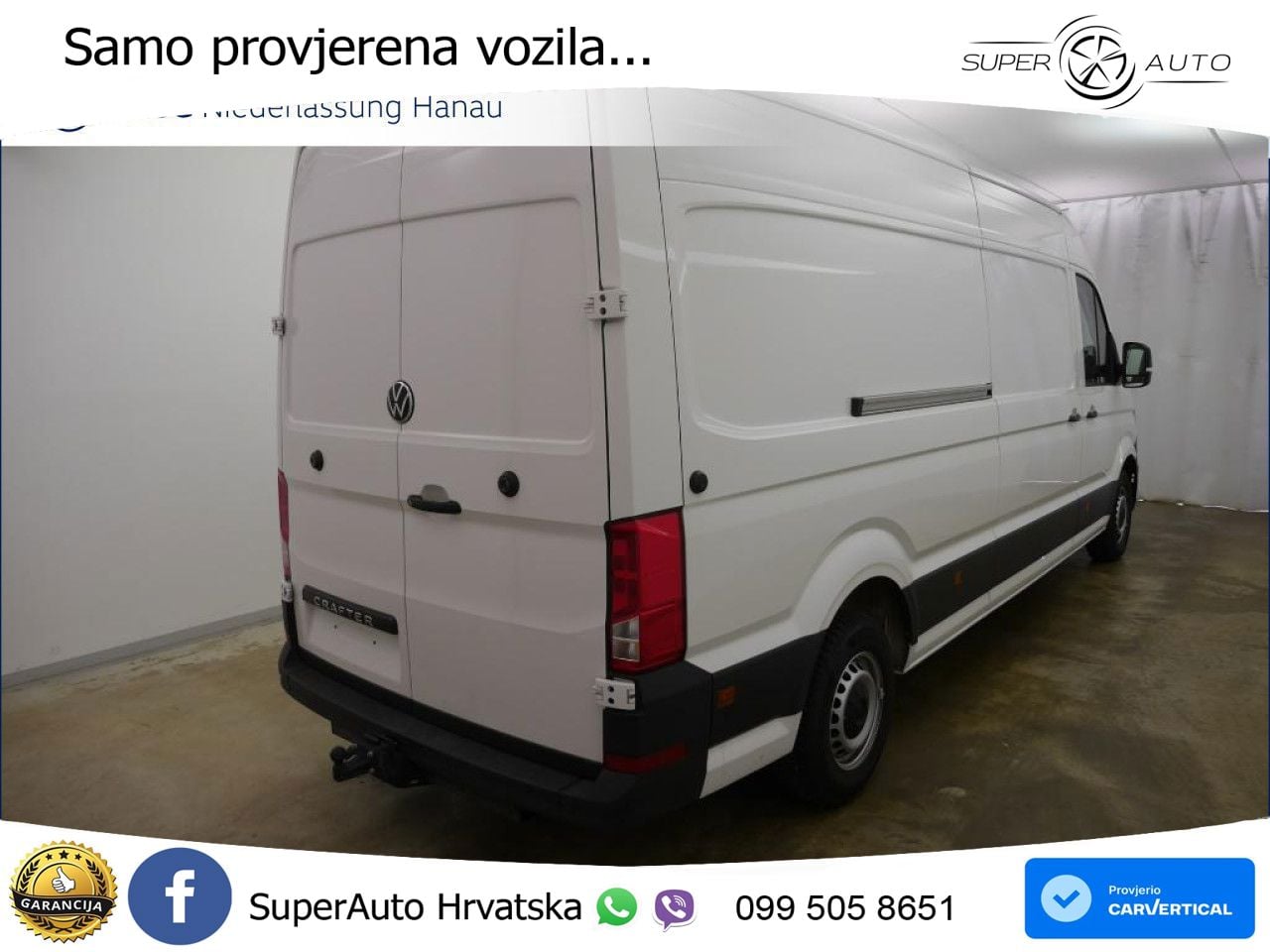 Volkswagen Crafter Kasten langer Radstand AHK Kamera Euro6 177 KS