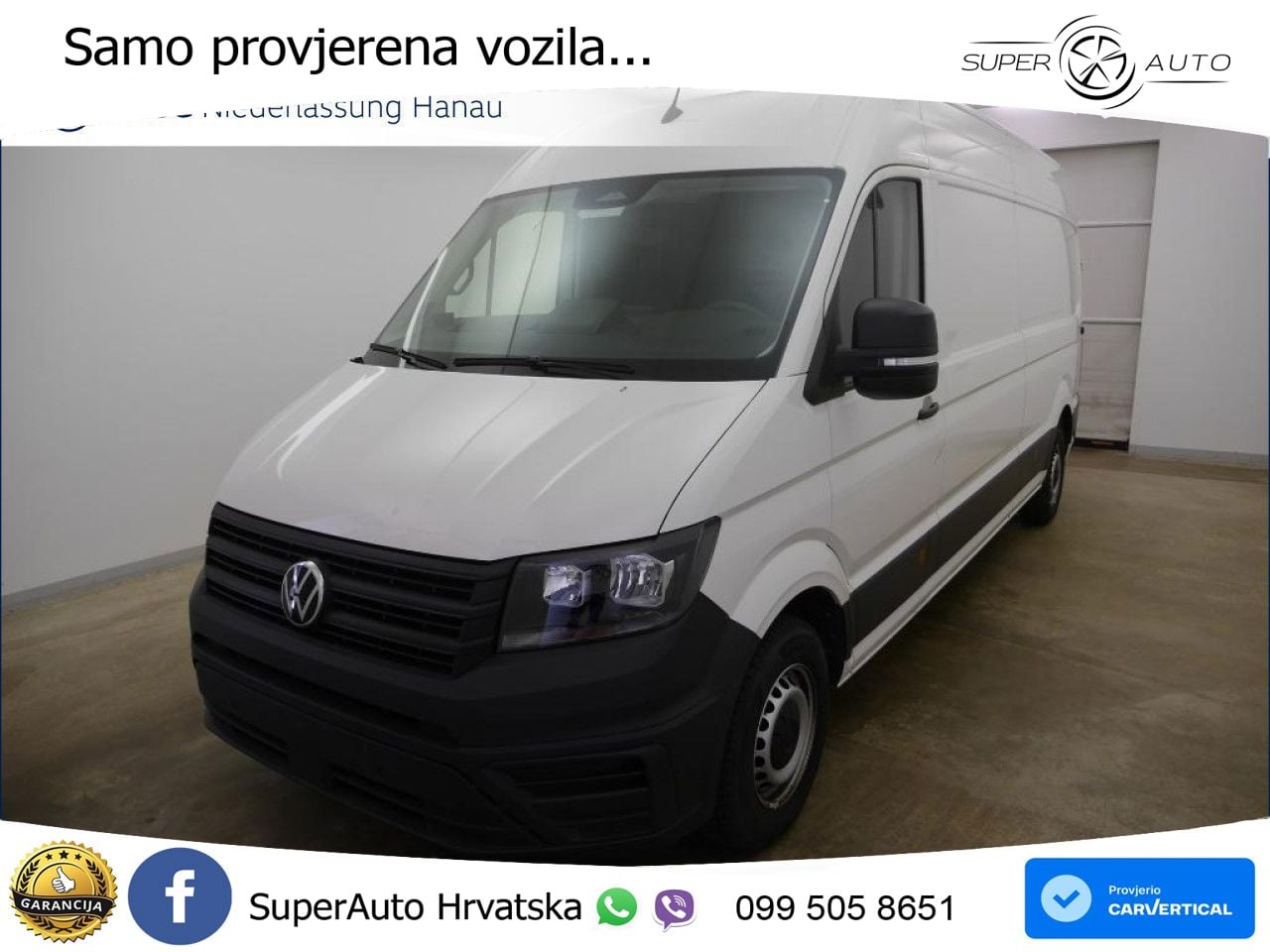 Volkswagen Crafter Kasten langer Radstand AHK Kamera Euro6 177 KS