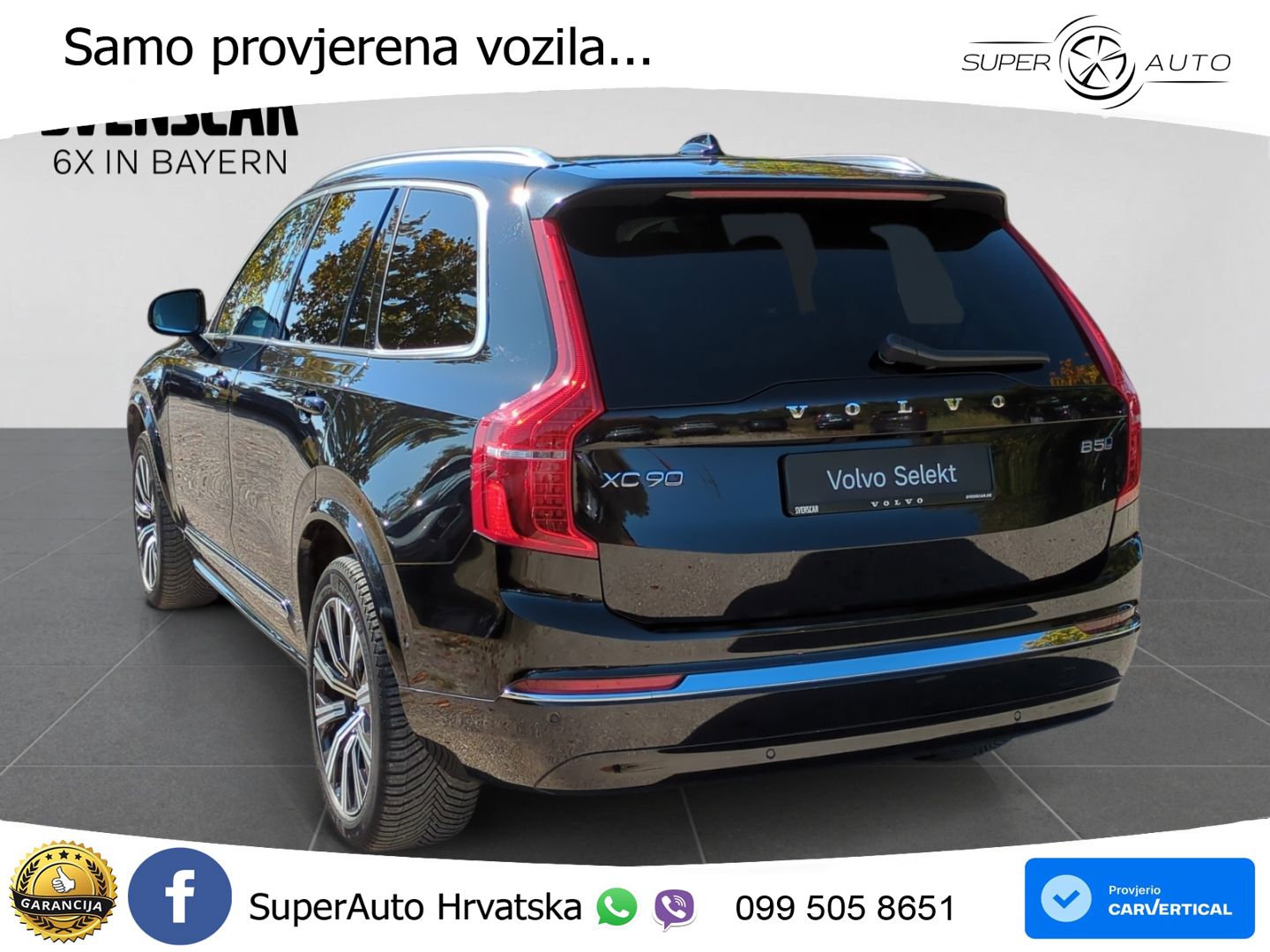 Volvo XC90 2.0 B5 AWD Automatic ZRAČNI+ACC+4xGR SJED+KAM