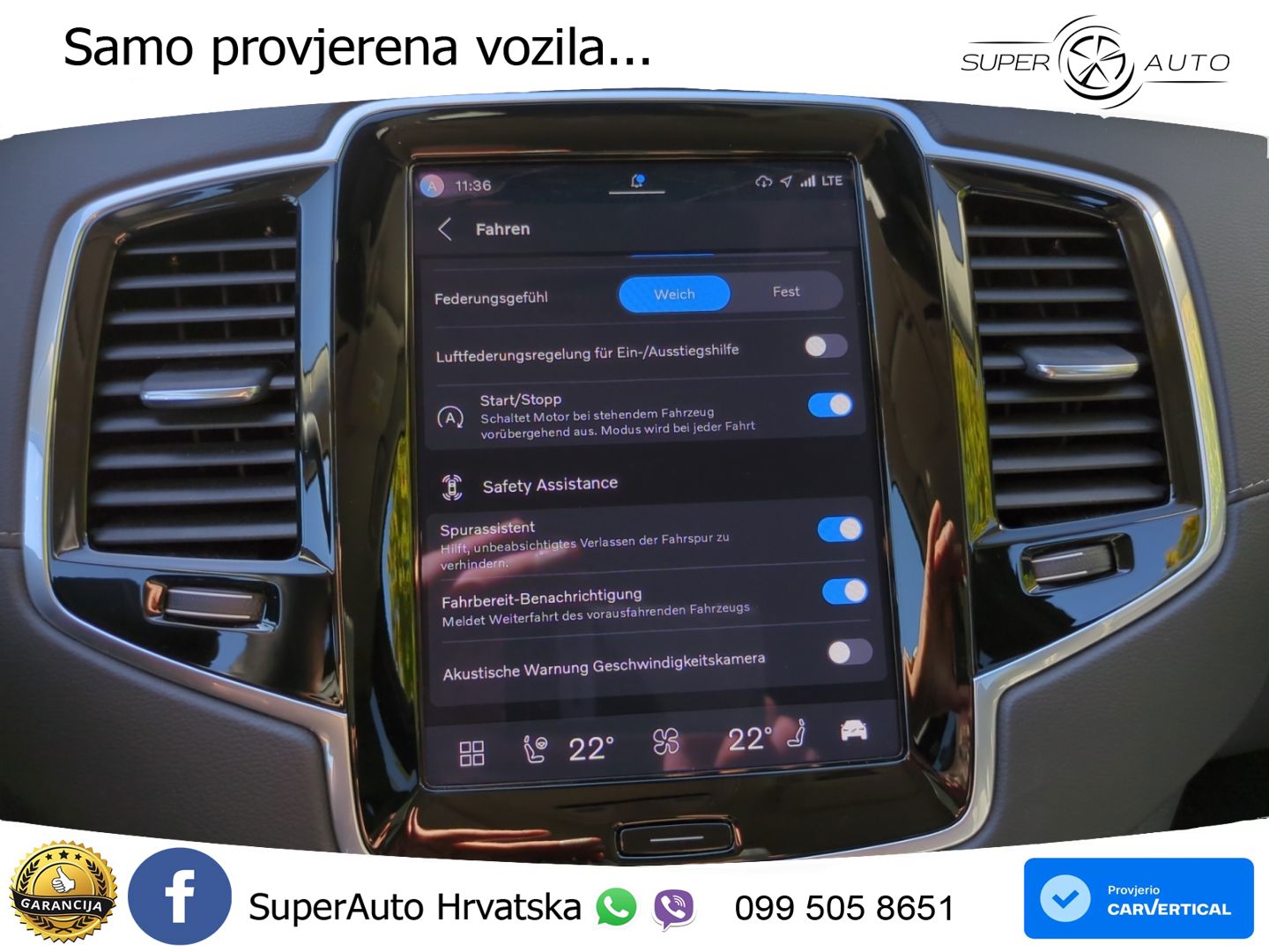 Volvo XC90 2.0 B5 AWD Automatic ZRAČNI+ACC+4xGR SJED+KAM