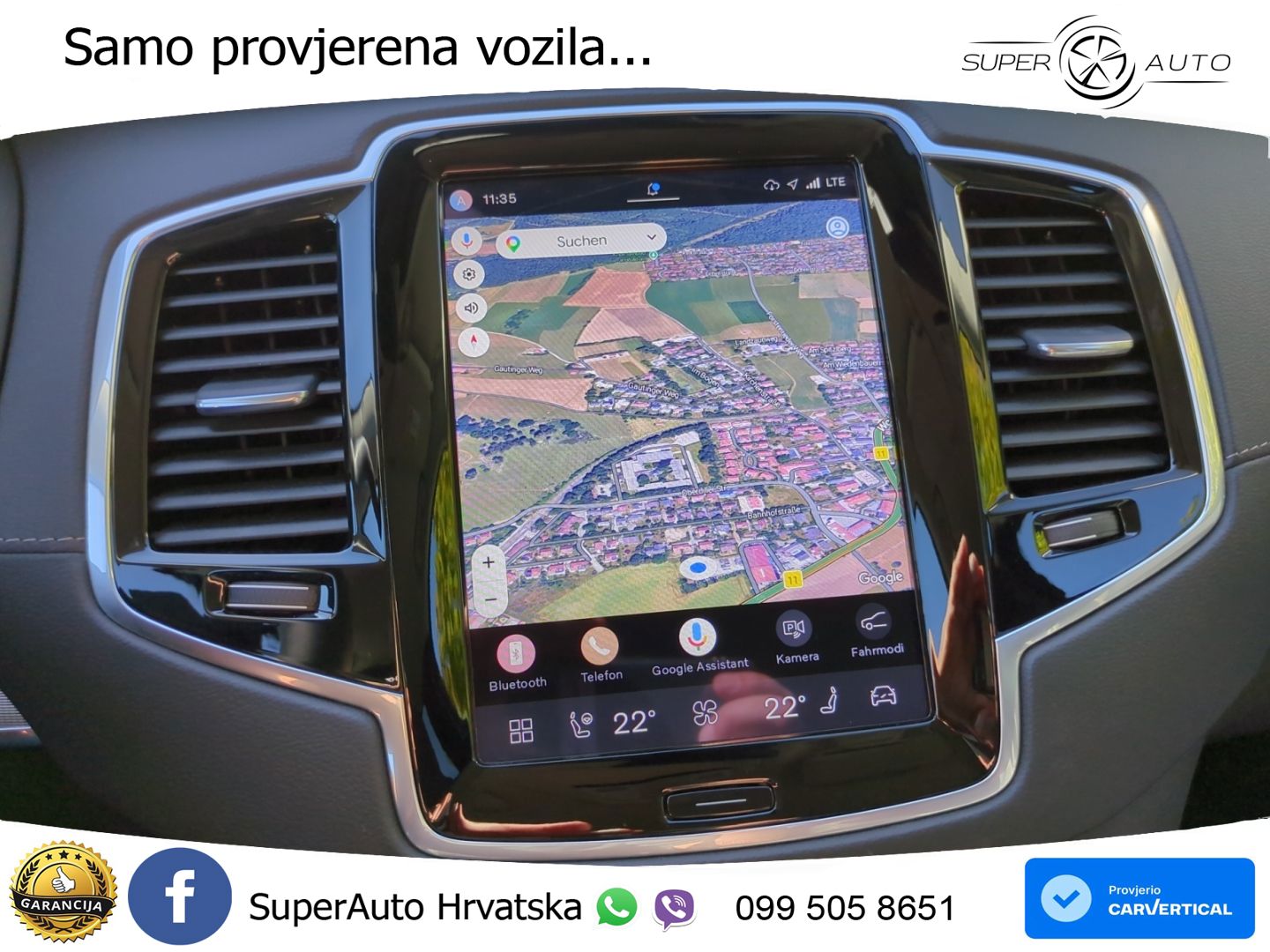 Volvo XC90 2.0 B5 AWD Automatic ZRAČNI+ACC+4xGR SJED+KAM