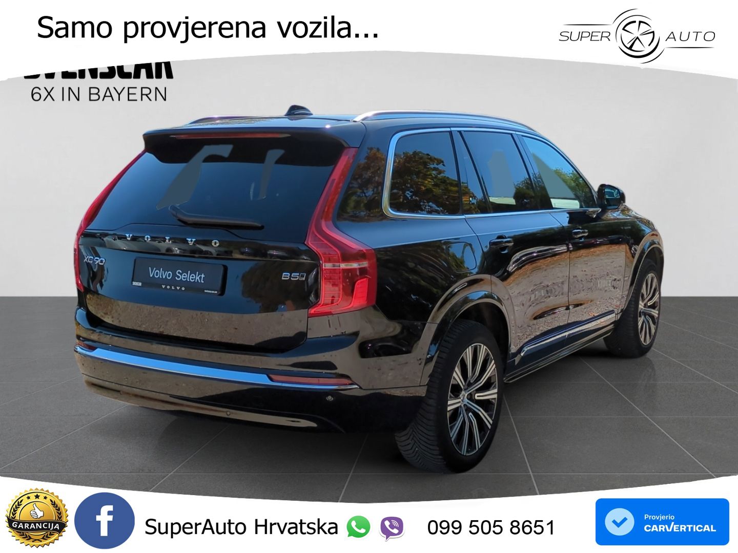 Volvo XC90 2.0 B5 AWD Automatic ZRAČNI+ACC+4xGR SJED+KAM