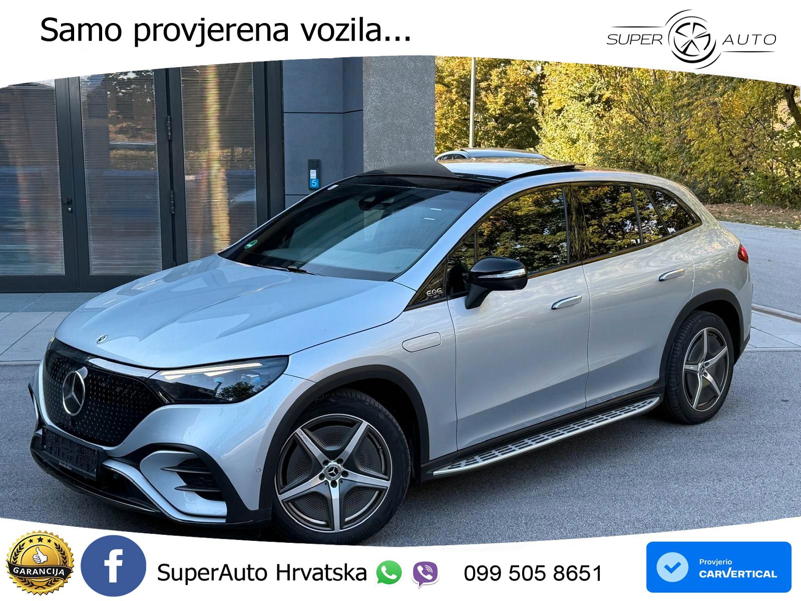 Mercedes EQE SUV 500 105 kWh (408 KS) 4MATIC AMG ZRAČNI+ACC+GR SJED+KAM+PANO