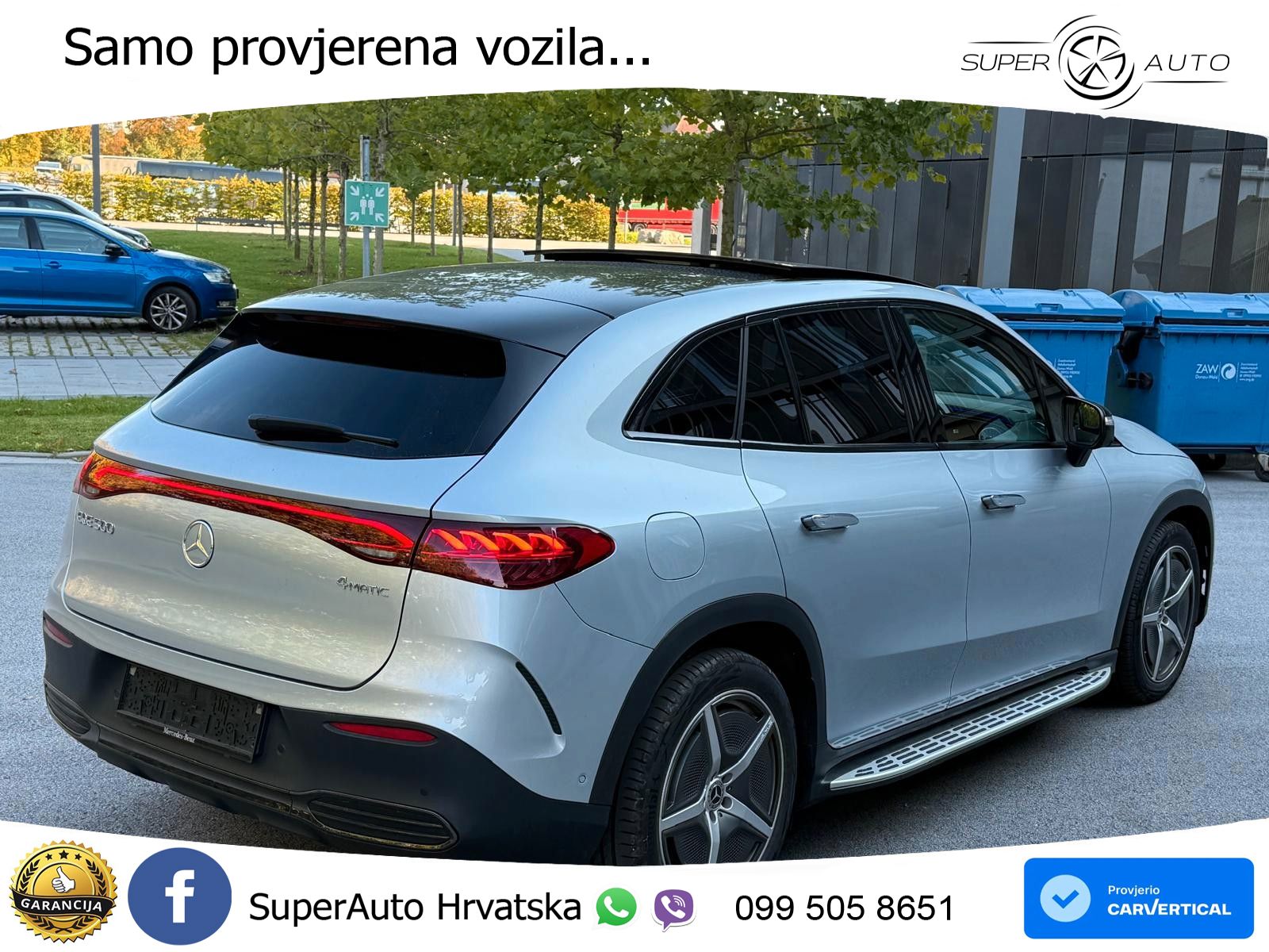 Mercedes EQE SUV 500 105 kWh (408 KS) 4MATIC AMG ZRAČNI+ACC+GR SJED+KAM+PANO
