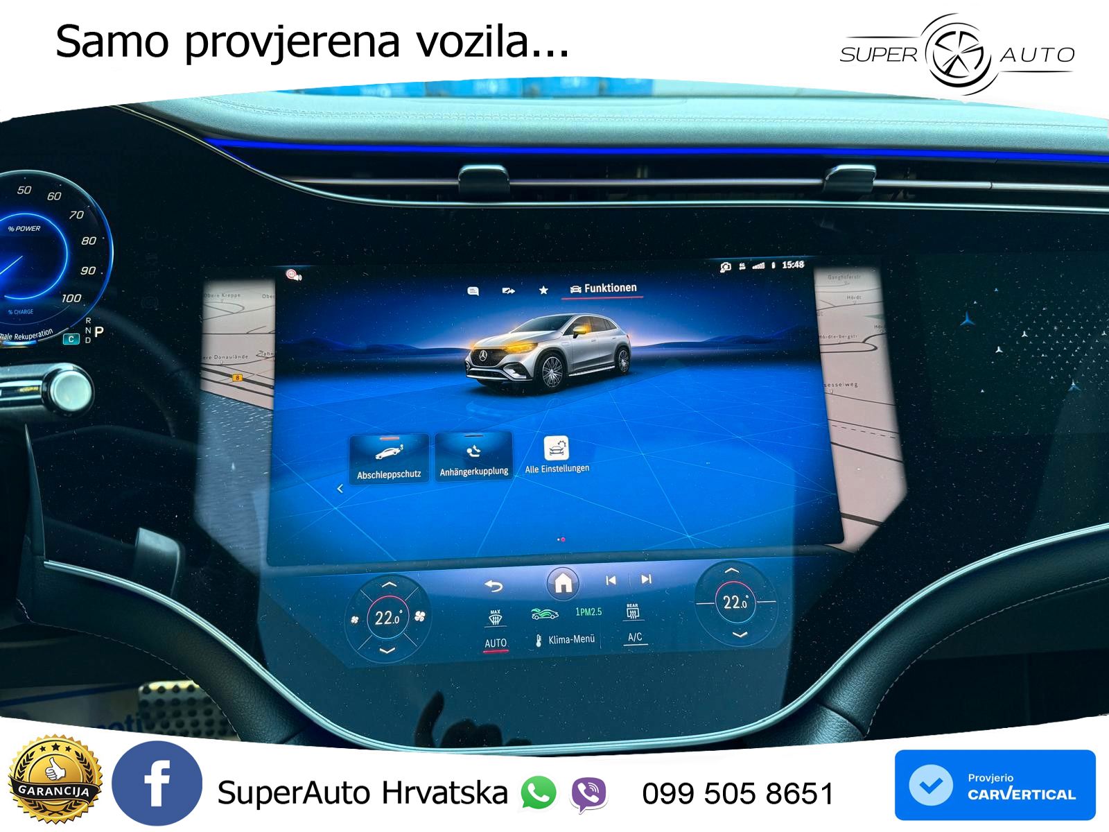 Mercedes EQE SUV 500 105 kWh (408 KS) 4MATIC AMG ZRAČNI+ACC+GR SJED+KAM+PANO