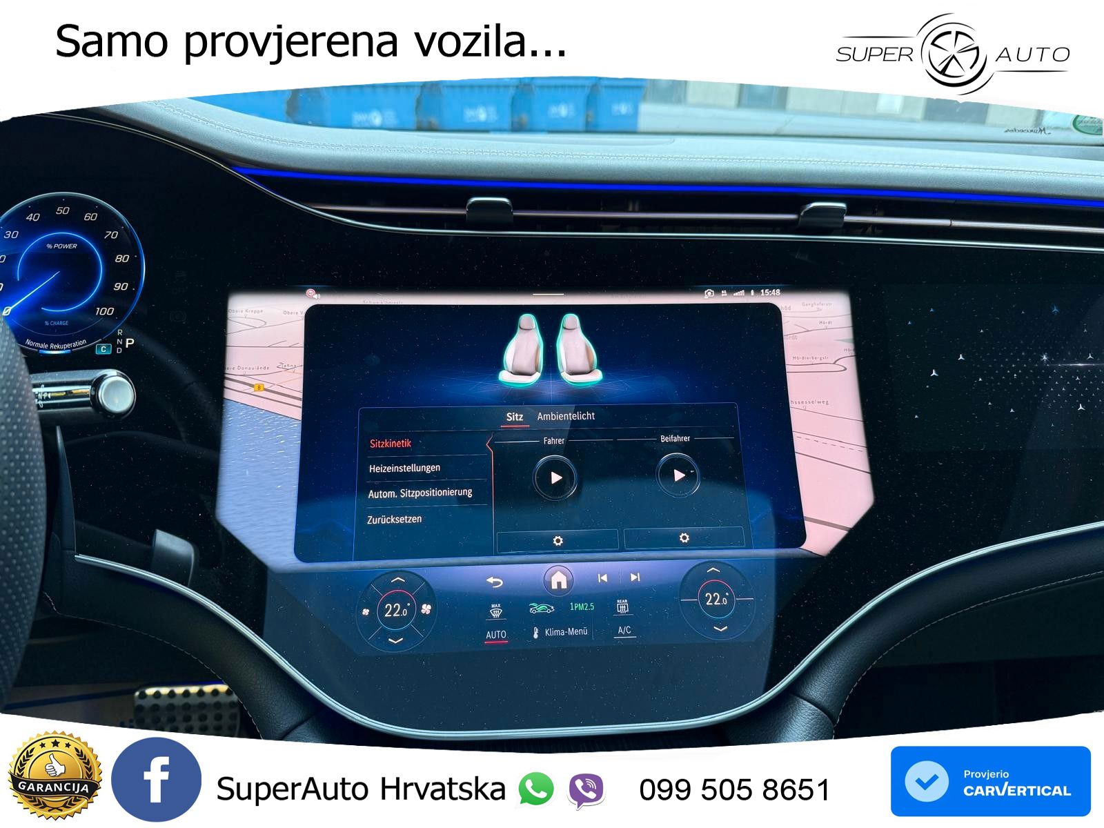 Mercedes EQE SUV 500 105 kWh (408 KS) 4MATIC AMG ZRAČNI+ACC+GR SJED+KAM+PANO