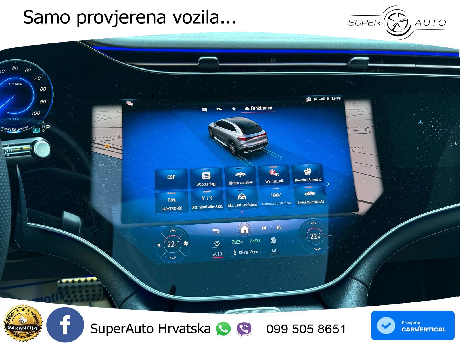 Mercedes EQE SUV 500 105 kWh (408 KS) 4MATIC AMG ZRAČNI+ACC+GR SJED+KAM+PANO