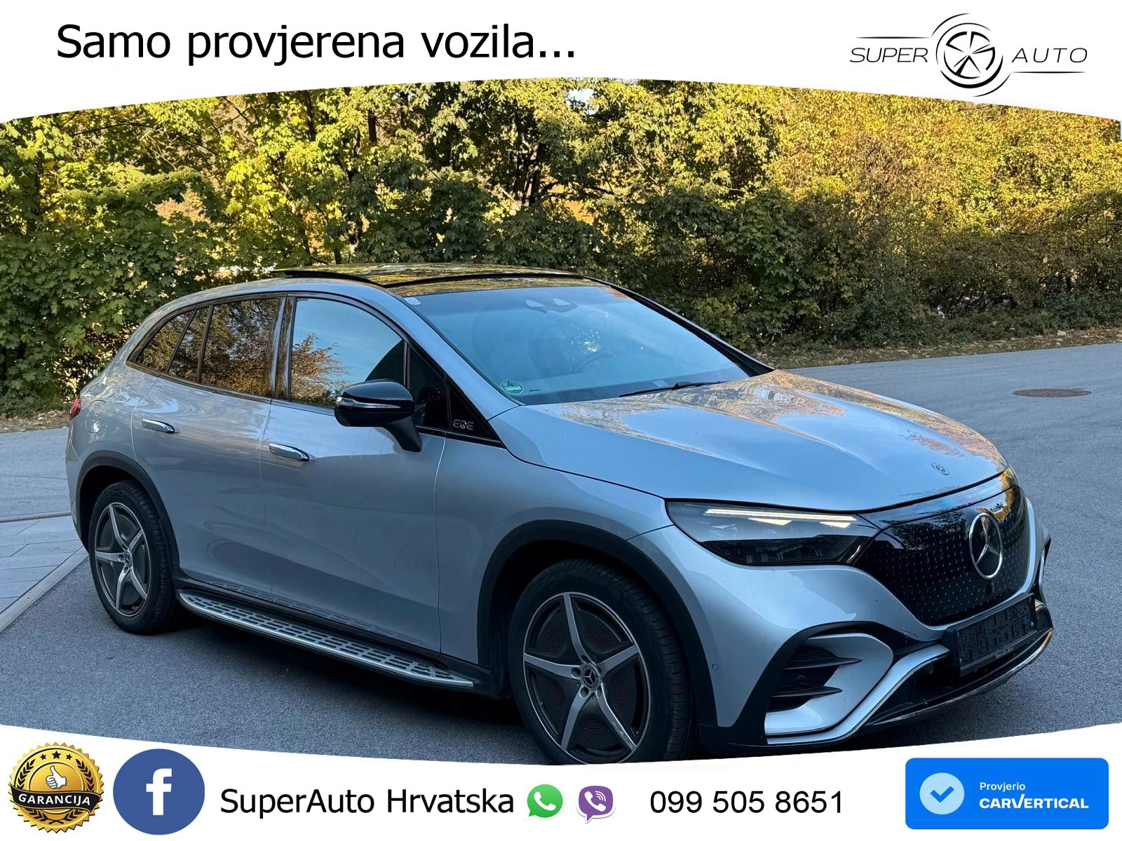 Mercedes EQE SUV 500 105 kWh (408 KS) 4MATIC AMG ZRAČNI+ACC+GR SJED+KAM+PANO