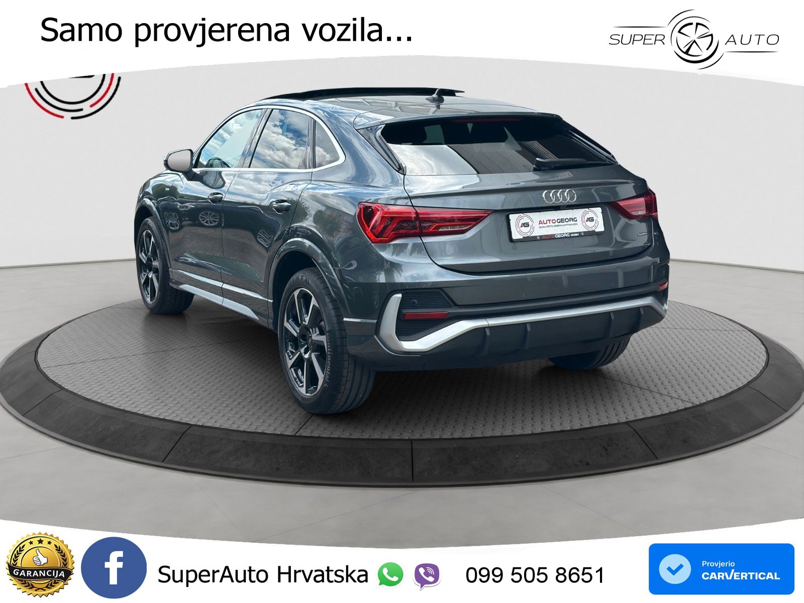 Audi Q3 II Sportback 40 TFSI (190 KS) quattro S tronic S line LED+GR SJED+ACC