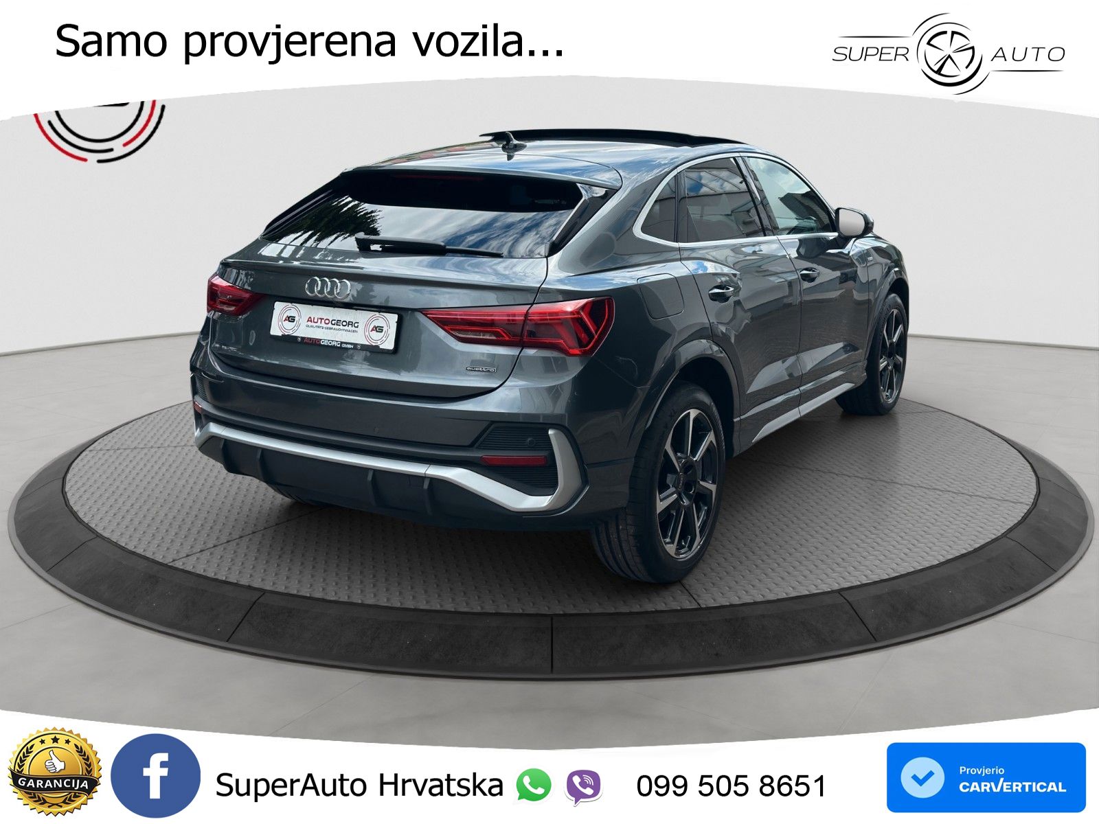 Audi Q3 II Sportback 40 TFSI (190 KS) quattro S tronic S line LED+GR SJED+ACC