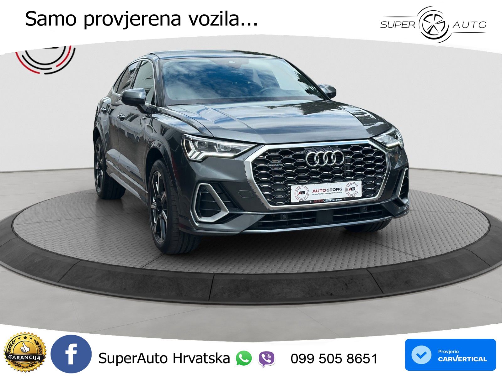 Audi Q3 II Sportback 40 TFSI (190 KS) quattro S tronic S line LED+GR SJED+ACC