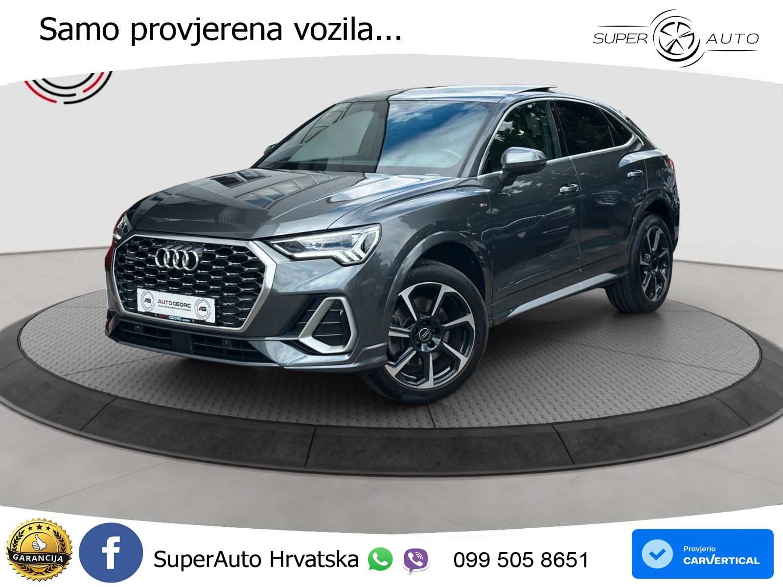 Audi Q3 II Sportback 40 TFSI (190 KS) quattro S tronic S line LED+GR SJED+ACC