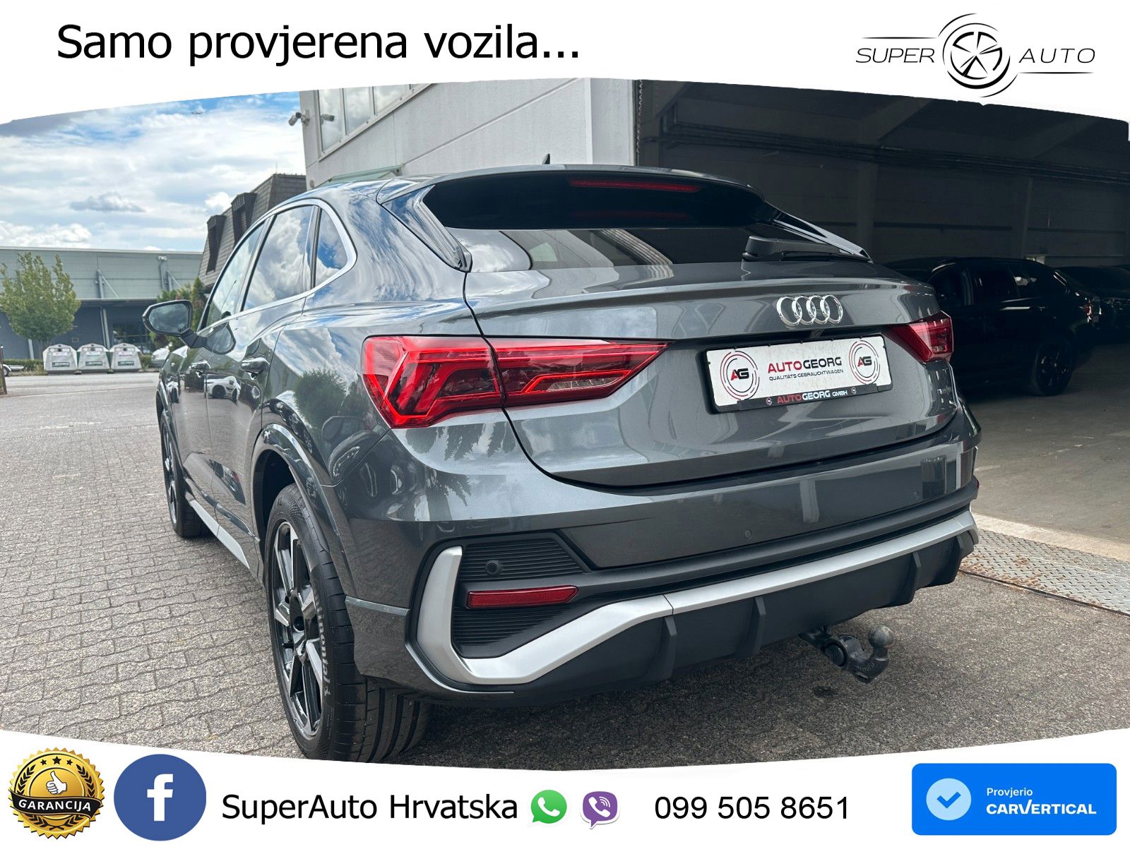Audi Q3 II Sportback 40 TFSI (190 KS) quattro S tronic S line LED+GR SJED+ACC
