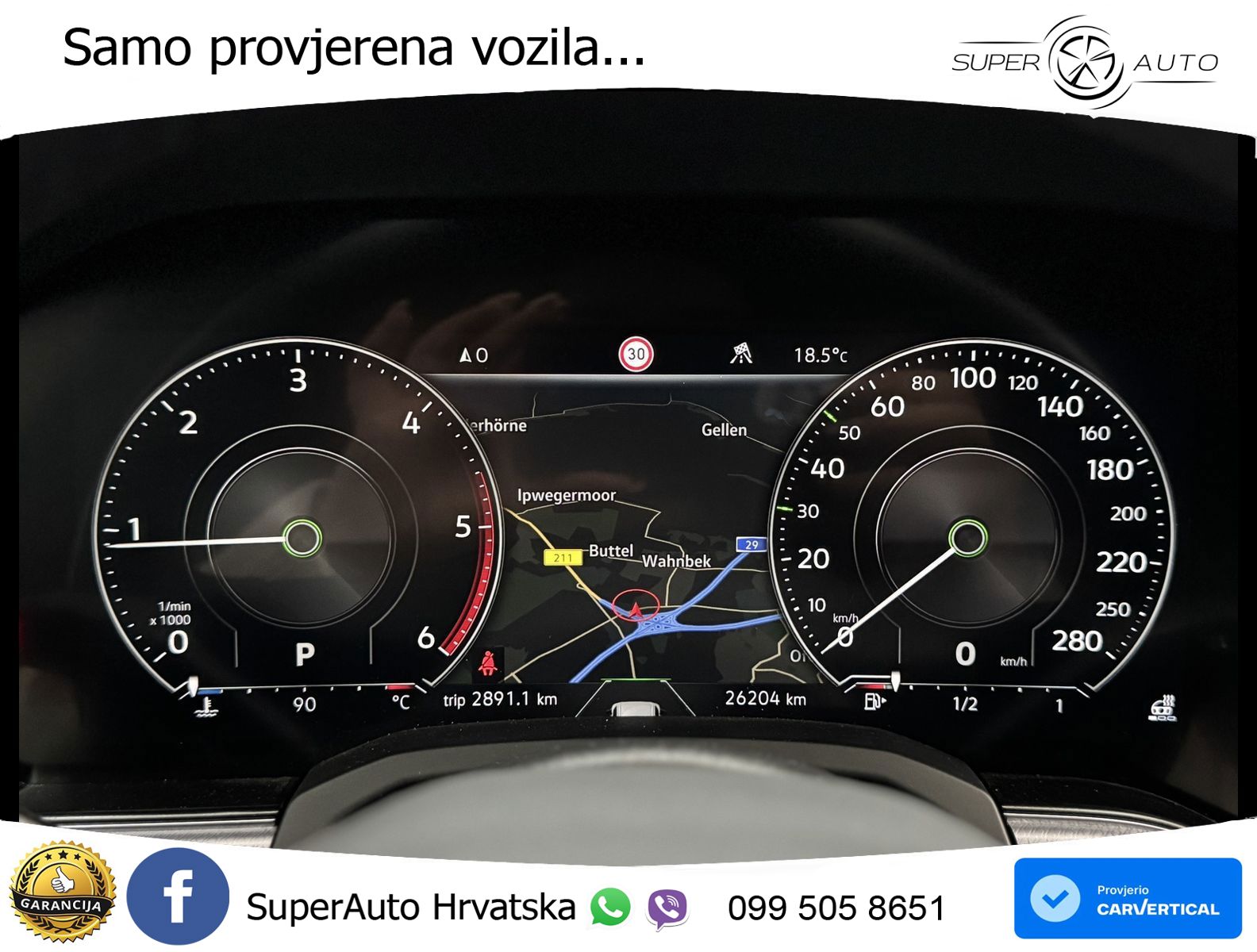 Volkswagen Touareg 3.0 V6 TDI (231 KS) 4MOTION Tiptronic R-Line ZRAČNI+ACC+4xGR SJED+KAM