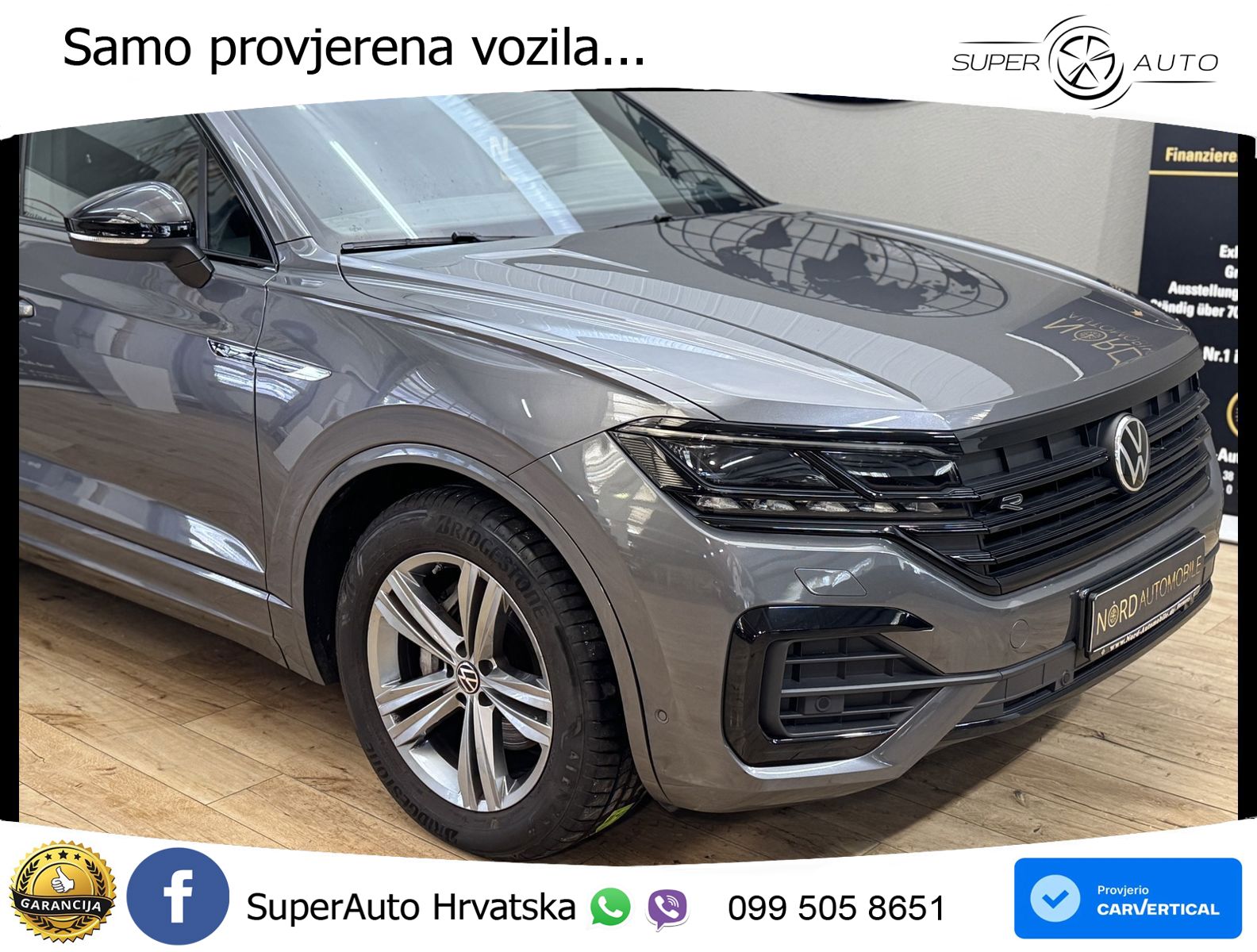 Volkswagen Touareg 3.0 V6 TDI (231 KS) 4MOTION Tiptronic R-Line ZRAČNI+ACC+4xGR SJED+KAM