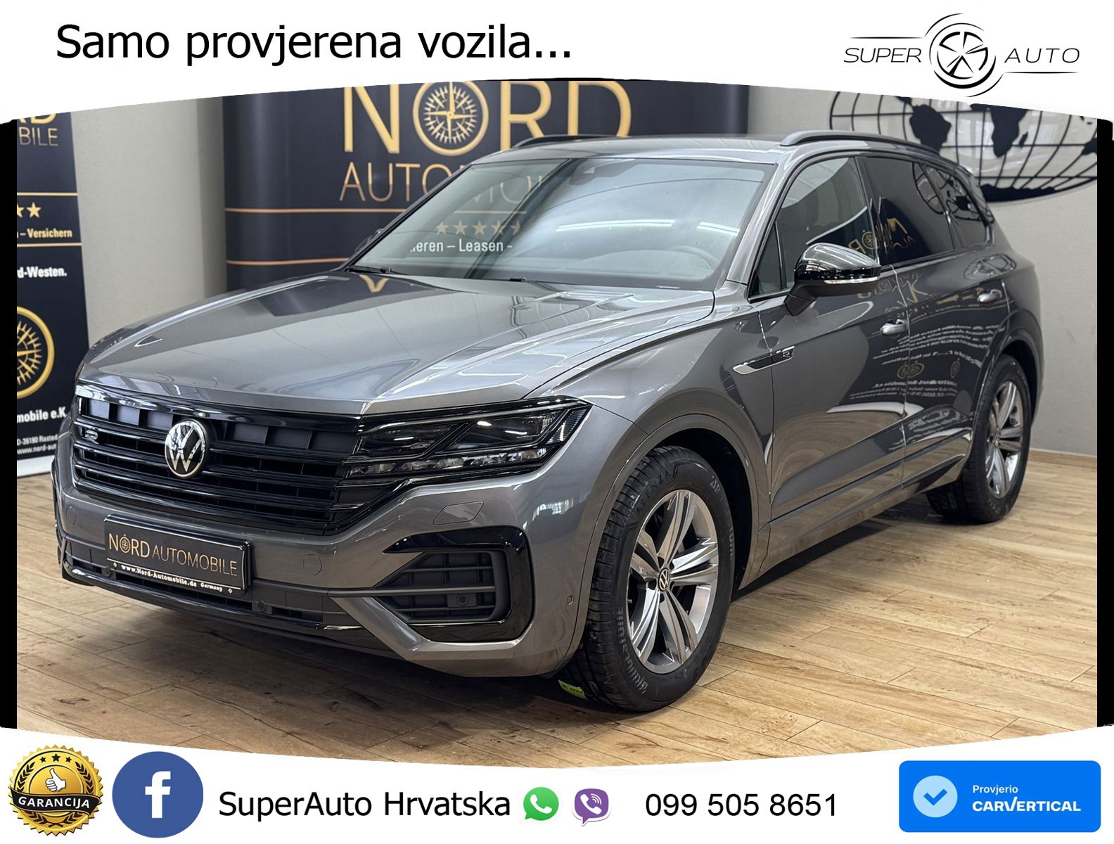 Volkswagen Touareg 3.0 V6 TDI (231 KS) 4MOTION Tiptronic R-Line ZRAČNI+ACC+4xGR SJED+KAM