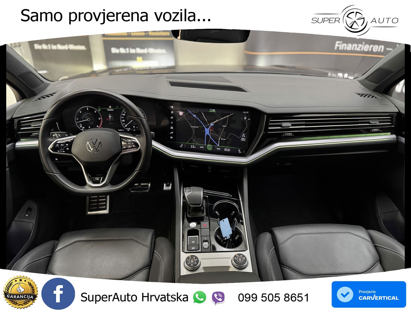 Volkswagen Touareg 3.0 V6 TDI (231 KS) 4MOTION Tiptronic R-Line ZRAČNI+ACC+4xGR SJED+KAM