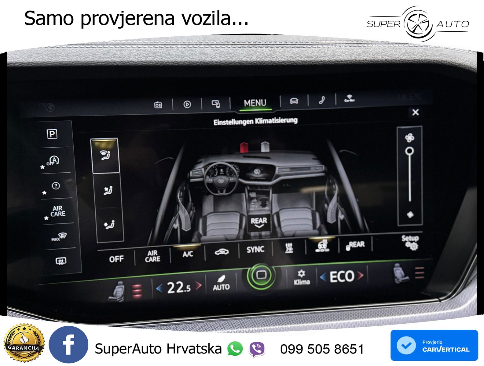 Volkswagen Touareg 3.0 V6 TDI (231 KS) 4MOTION Tiptronic R-Line ZRAČNI+ACC+4xGR SJED+KAM