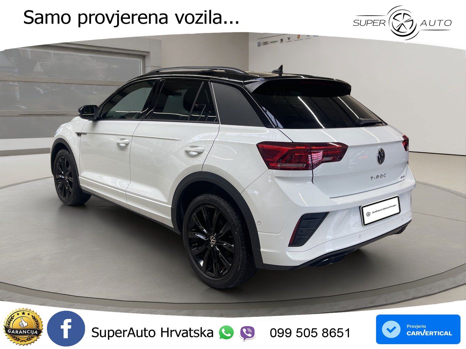 Volkswagen T-Roc 2.0 TSI (190 KS) 4M DSG R-Line LED+GR SJED+ACC